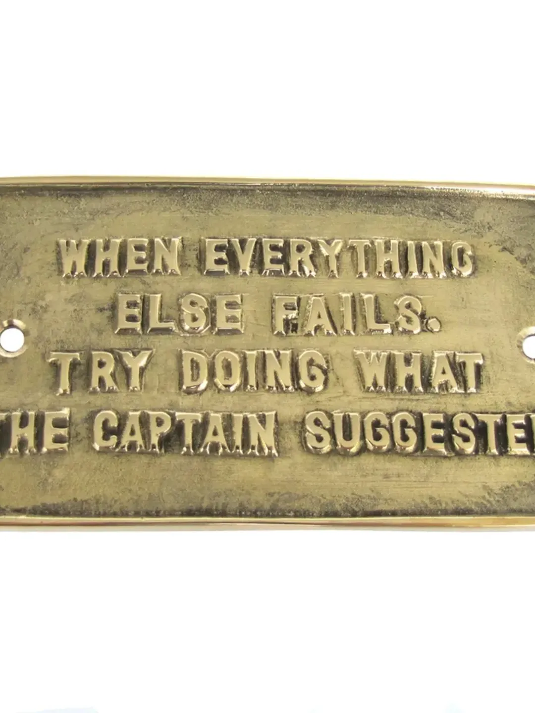 Plaque Brass Sign - Customizable - Memorable Brass Plaque