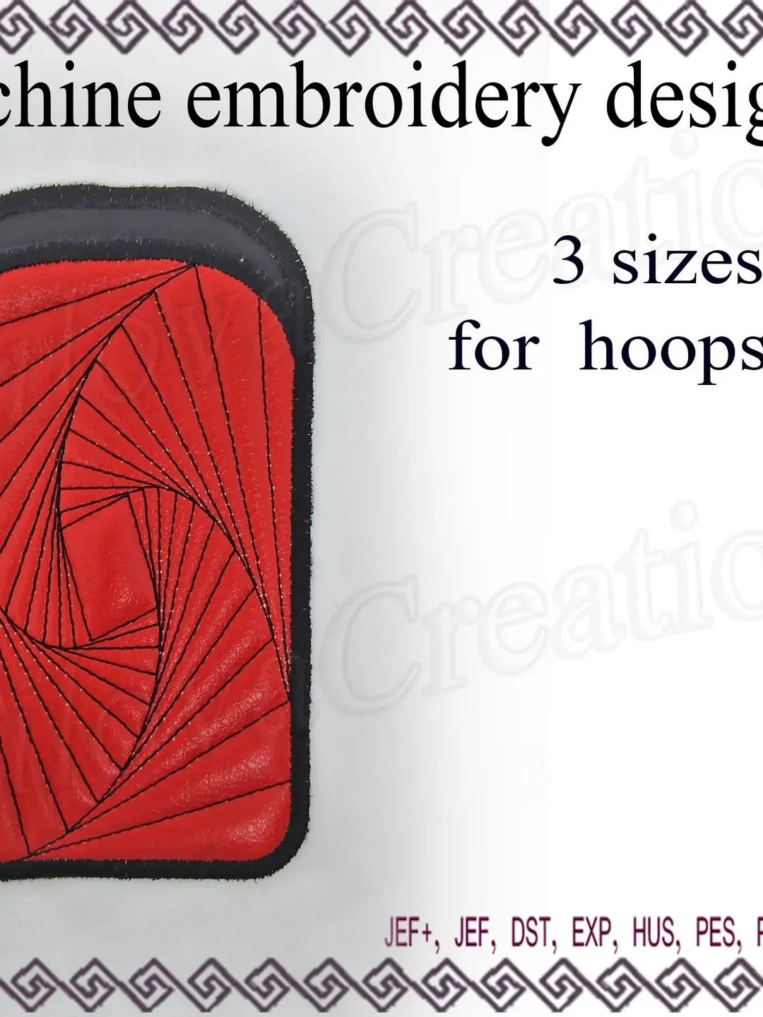Machine Embroidery Design In the Hoop Phone case Embroidery Pattern ITH 5x7
