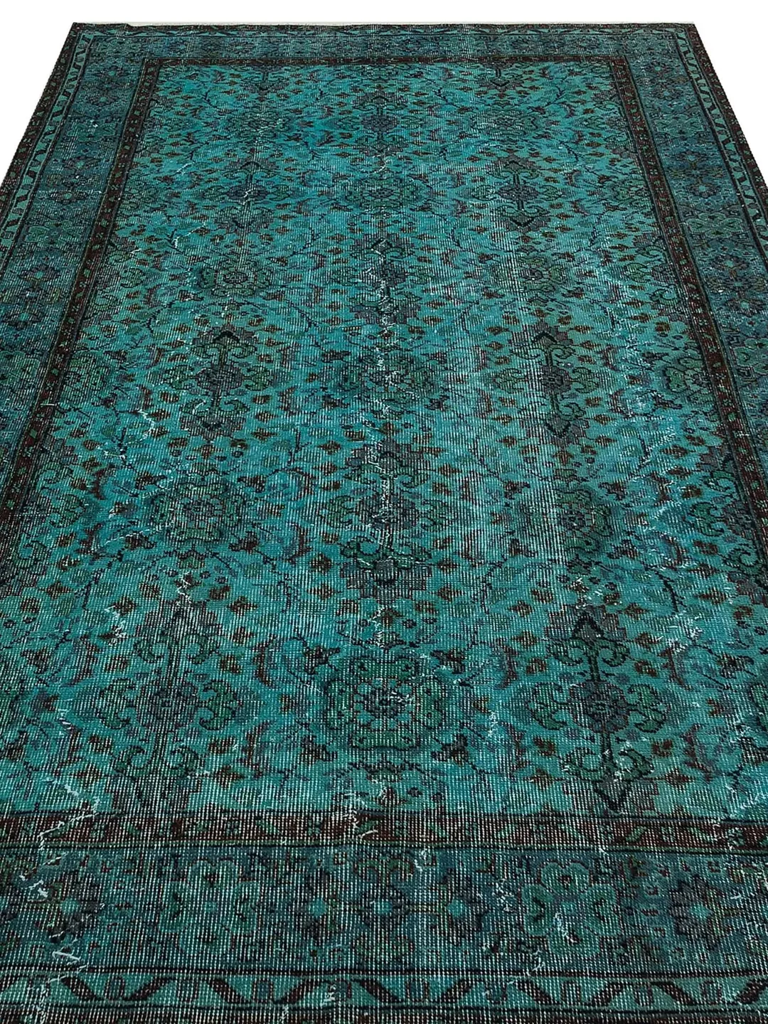 Turkish Rug, Blue Turkish Rug for living room , Home decor, Bohemian Kilim, 5,3x9,1 ft