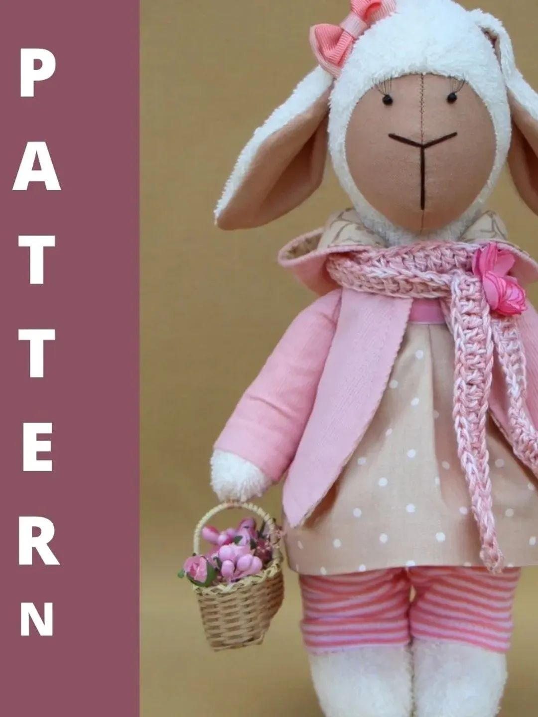 Toy sewing pattern Stuffed animal sewing pattern, Plush sewing pattern Toy Sheep pattern