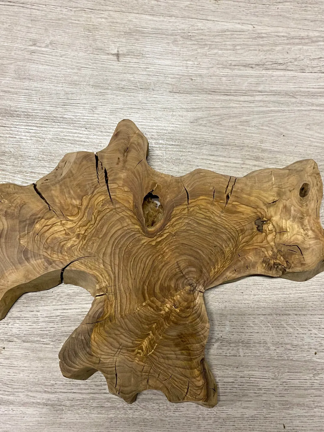 Live Edge Wood Slab, 18" Olive Wood Slab, Epoxy Resin Wood, Raw Wood