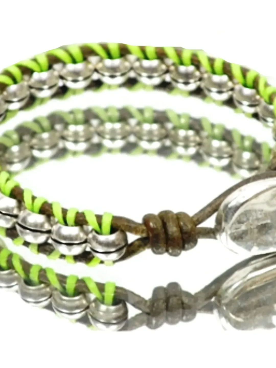 Women Beaded Wrap Leather Bracelet, Boho Rock Style Jewelry, Anniversary Birthday Gift for Her mother Sister Godmother, Unisex Bracelet