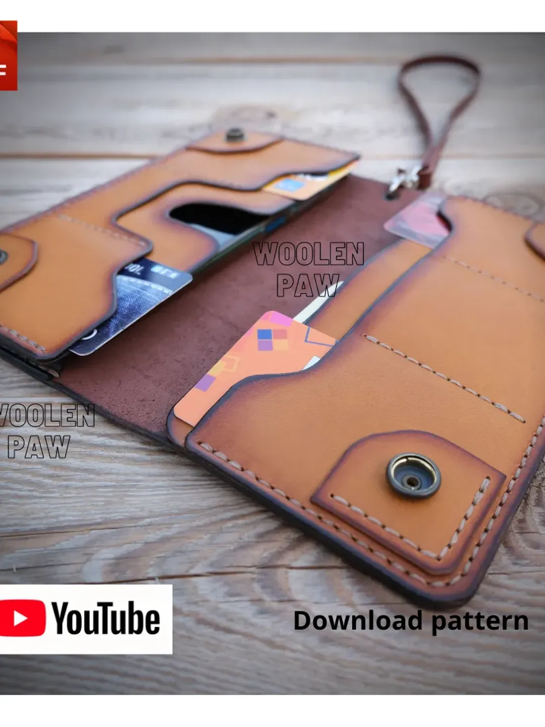 PDF pattern to make a Big Wallet. PW6