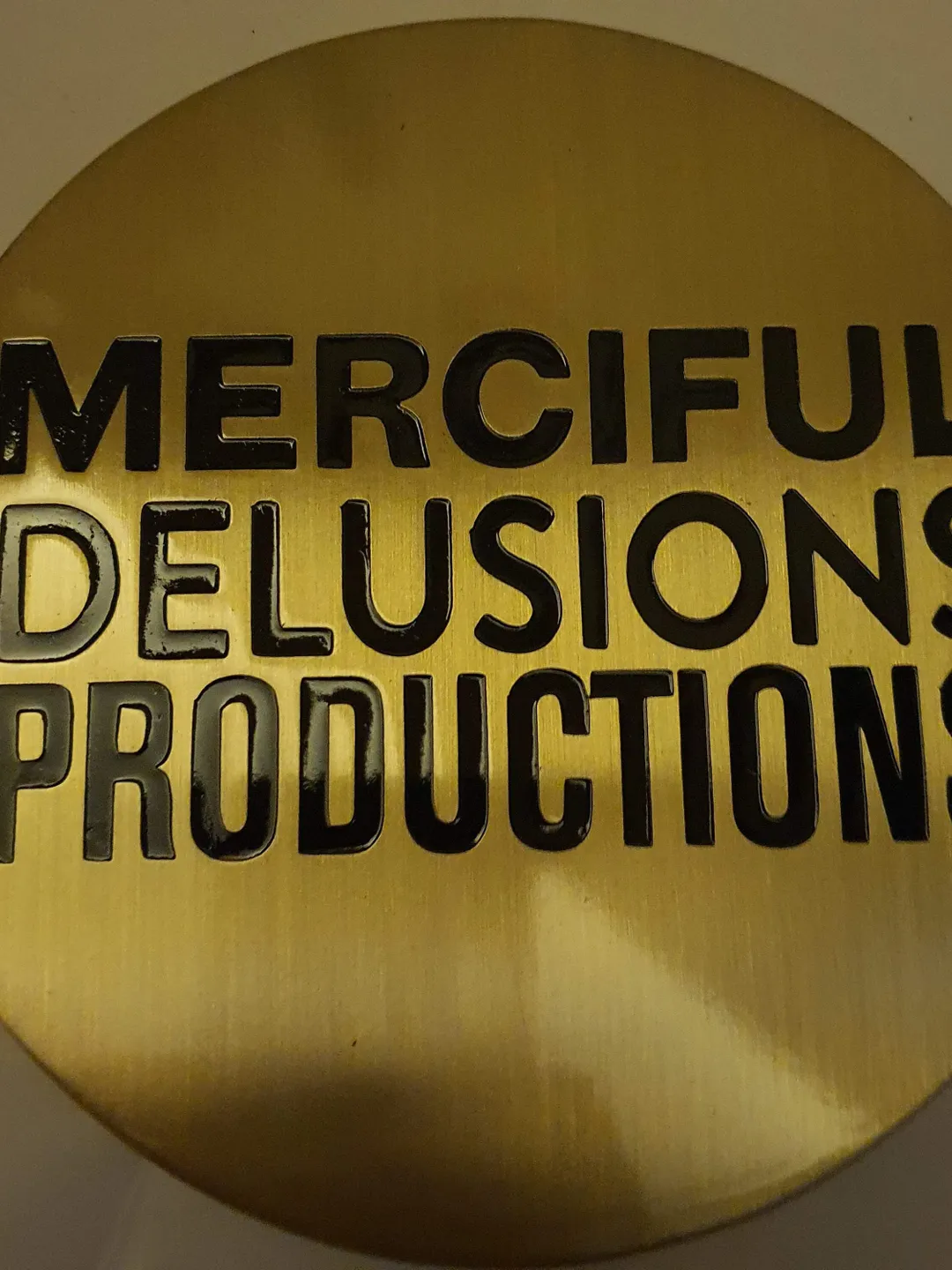 Brushed Brass Plaque Sign - Engraved Cast Brass Sign - Custom Plaque Brass Sign