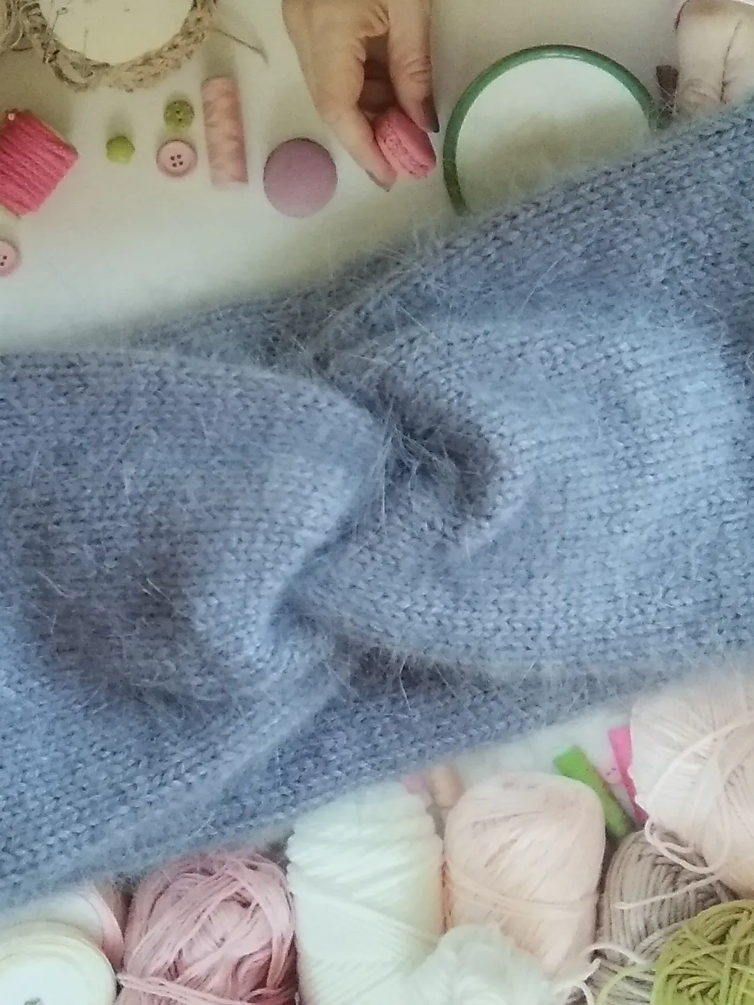 Blue Headband for Women, Headband for Girl, ear warmer headband, knit accessories, autumn headband, gift ideas