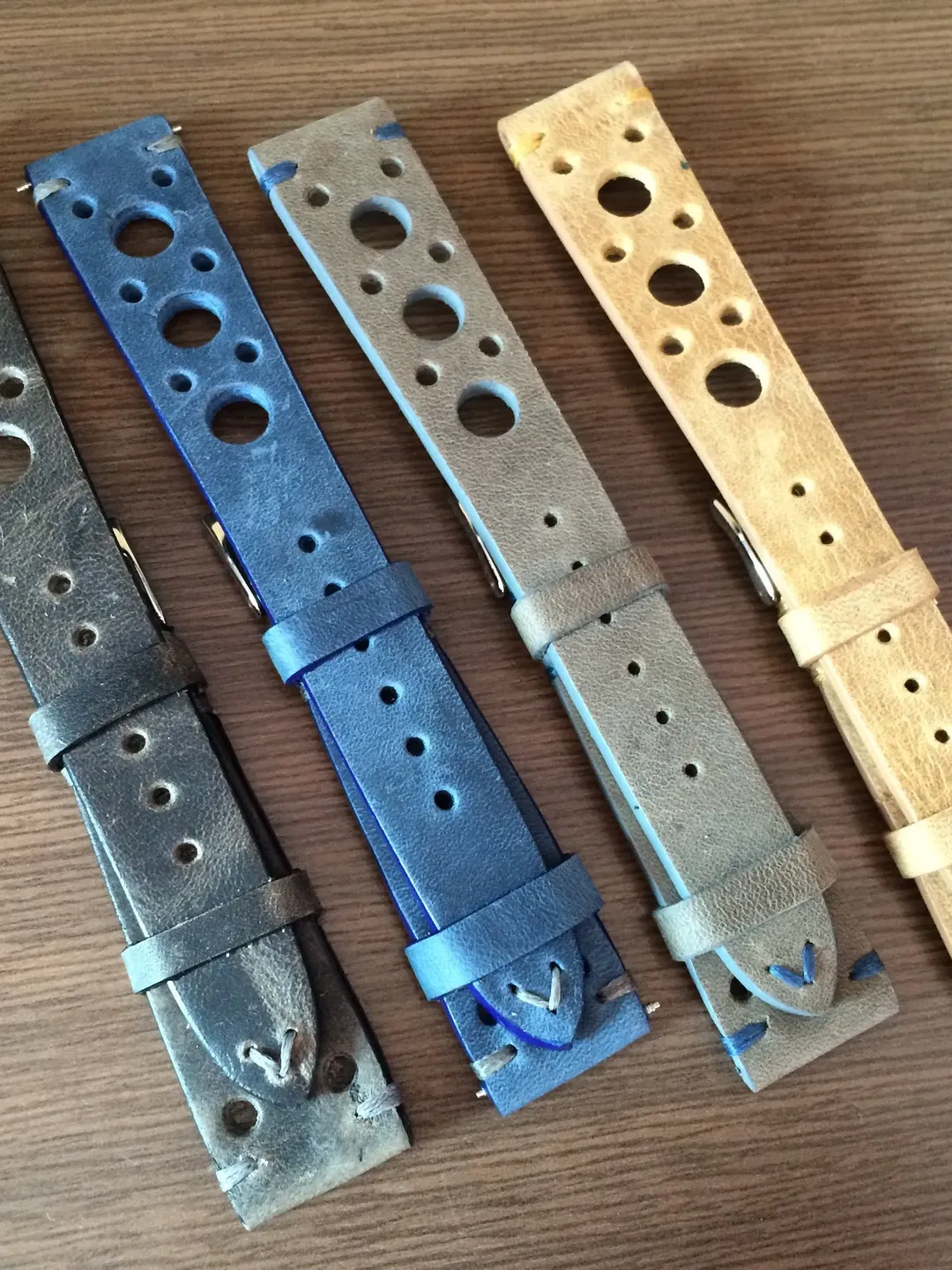 Leather watch Strap, Rally watch strap, Leather watch bands, Racing watch band 19mm 20mm, Watch strap combo, Gifts for Dad, Father's Day