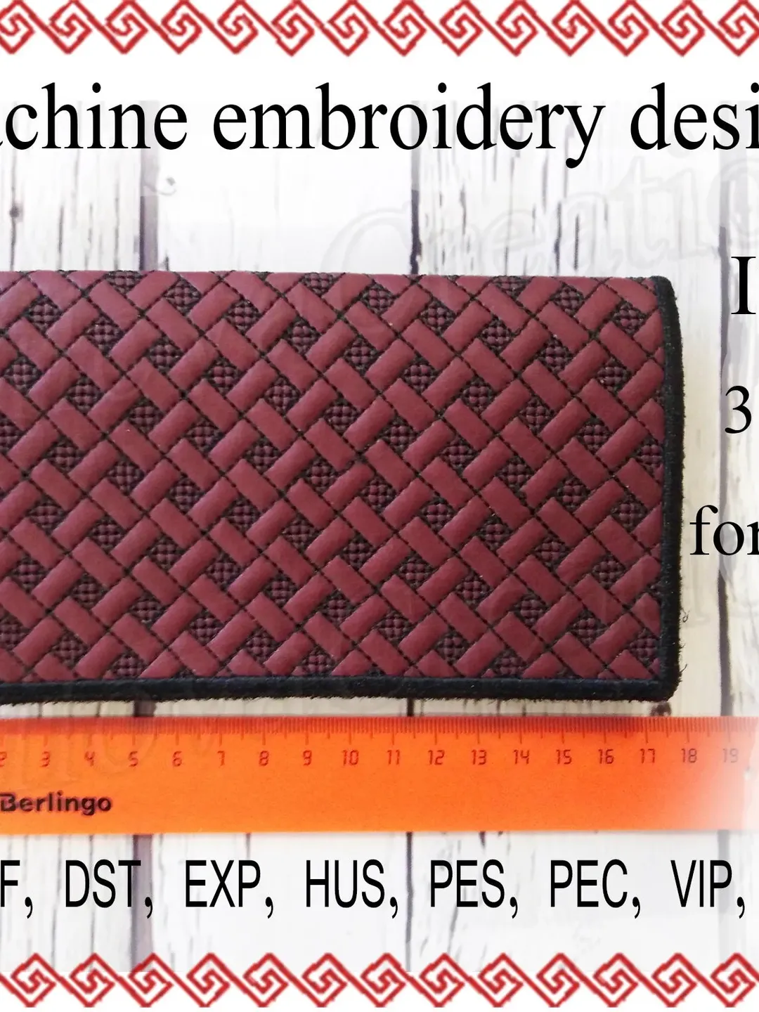 Cover for planning In the Hoop embroidery designs trapunto Cover for diary Machine embroidery case ITH wedding embroidery Instant Download