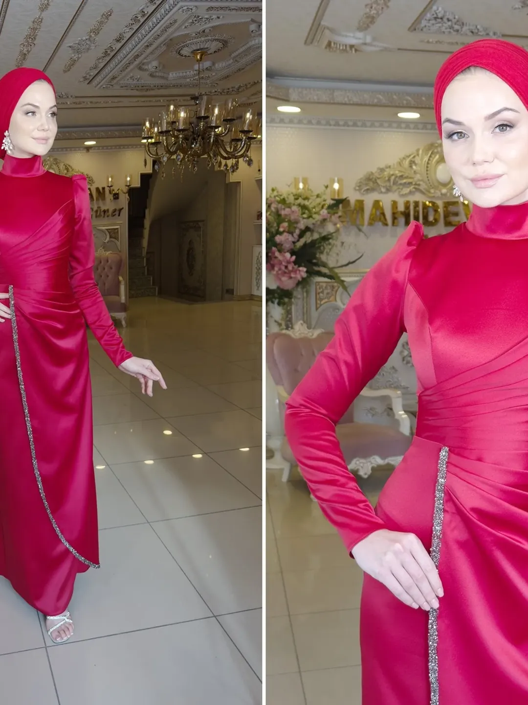 AHUNARE HIJAB - Wedding Dress, Muslim Evening Gown, Nikah, Islamic Wedding, Engagement, Bridesmaid