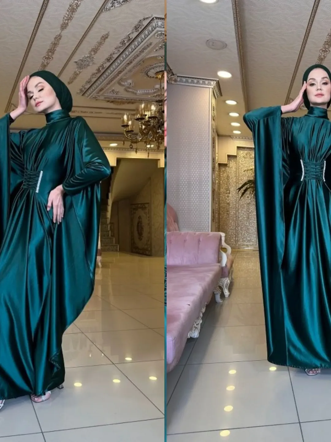 AHUNARE HIJAB - Wedding Dress, Muslim Evening Gown, Nikah, Islamic Wedding, Engagement, Bridesmaid