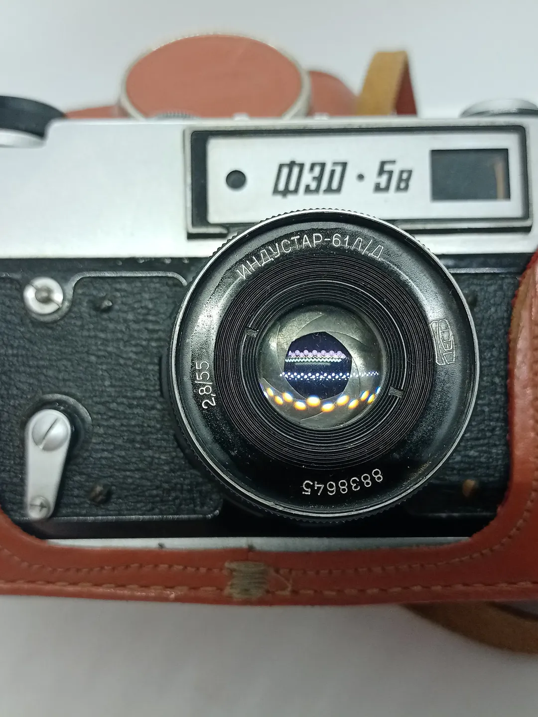 Russian SOVIET CAMERA FED 5v Rangefinder camera 80s with lens Industar-61 L / D 2.8 / 55 Rangefinder camera