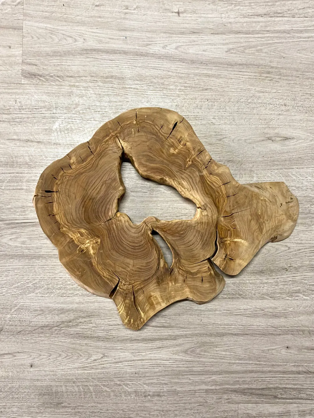 Live Edge Wood Slab, 19" Olive Wood Slab, Epoxy Resin Wood, Raw Wood