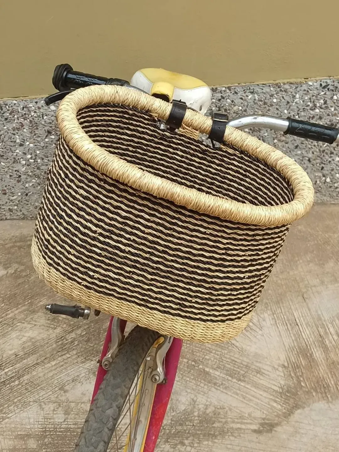 Bike Basket | Bike Accessories | Bolga Basket | Bicycle Basket | Bike Basket Dog | Basket For Bicycle | Bike Bag | Bike Front Basket