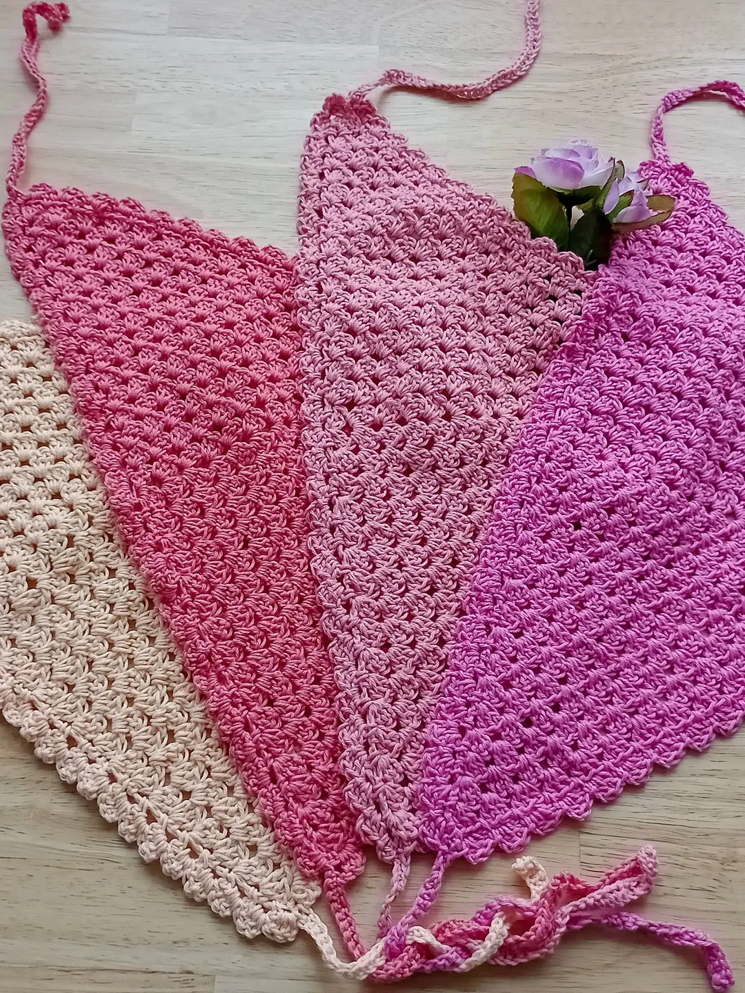 Guaber Blumen Bandana 50x50cm - Baumwolltuch Für Kopf, Hals & Sport