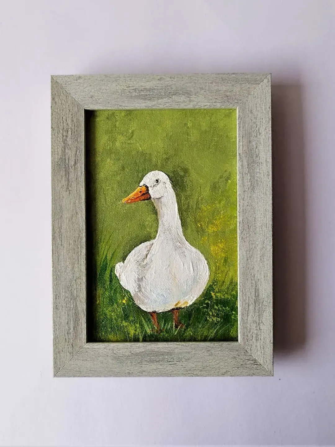 Small wall decor, Bird painting for sale, Mini painting, Beautiful bird painting