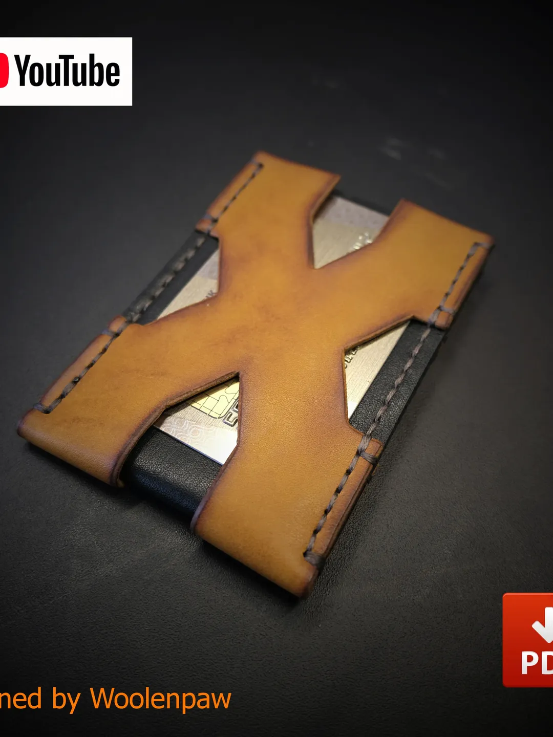 X-Pocket wallet - leather wallet by Woolenpaw MW5