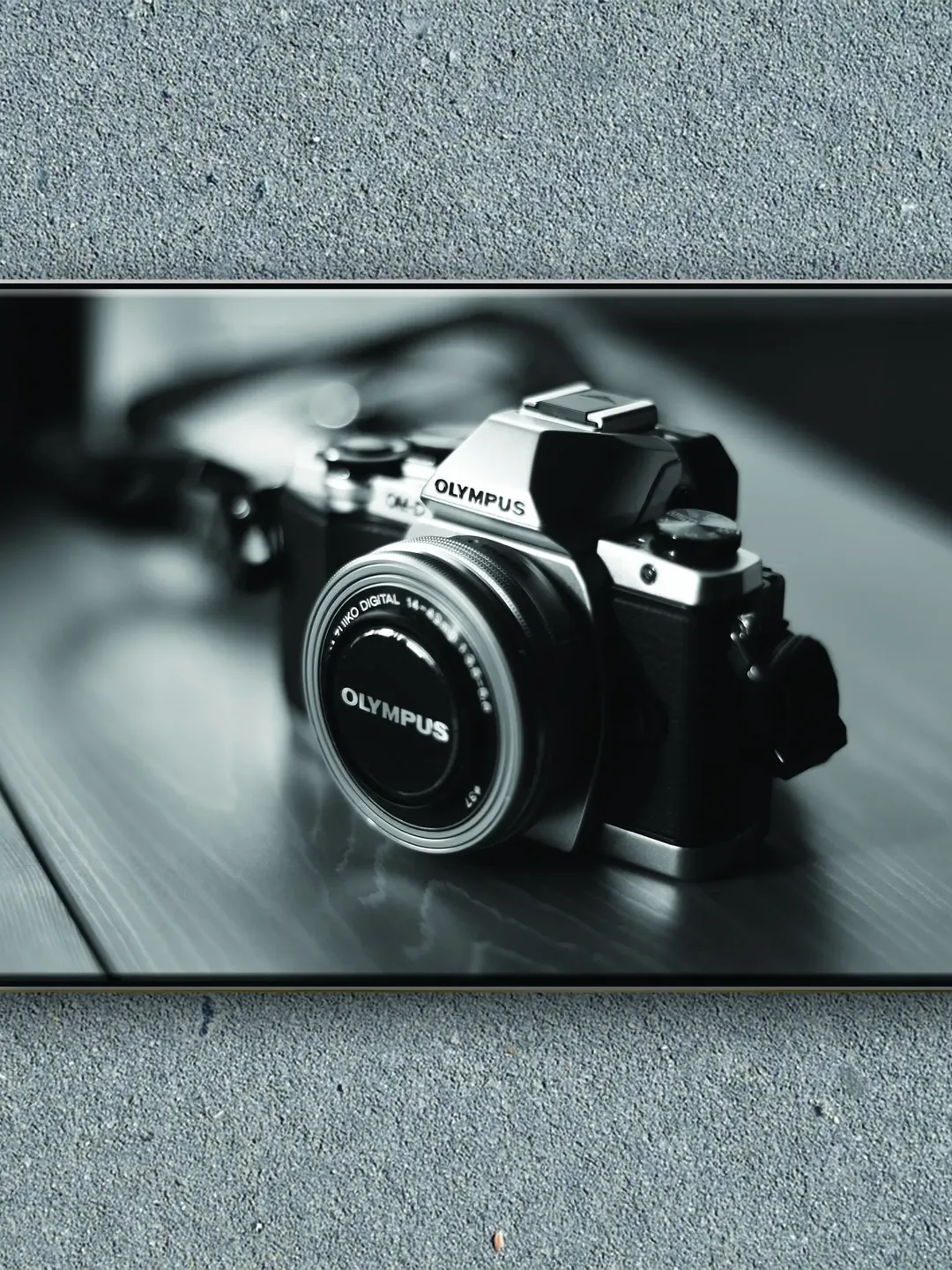 Photo camera Print on Canvas , Floating Frame Option, Modern Wall Art, Extra Large Canvas Wall Art