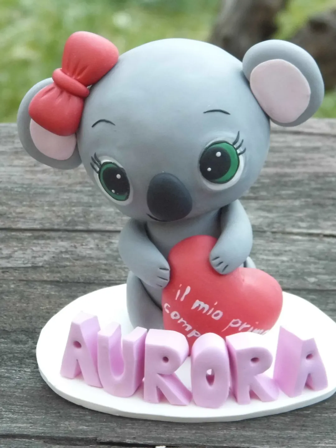 Custom Birthday Koala Cake Topper, Koala Cake Topper figurine, Birthday Cake Topper Animal, Cake Topper For Birthday Personalized Koala Gift