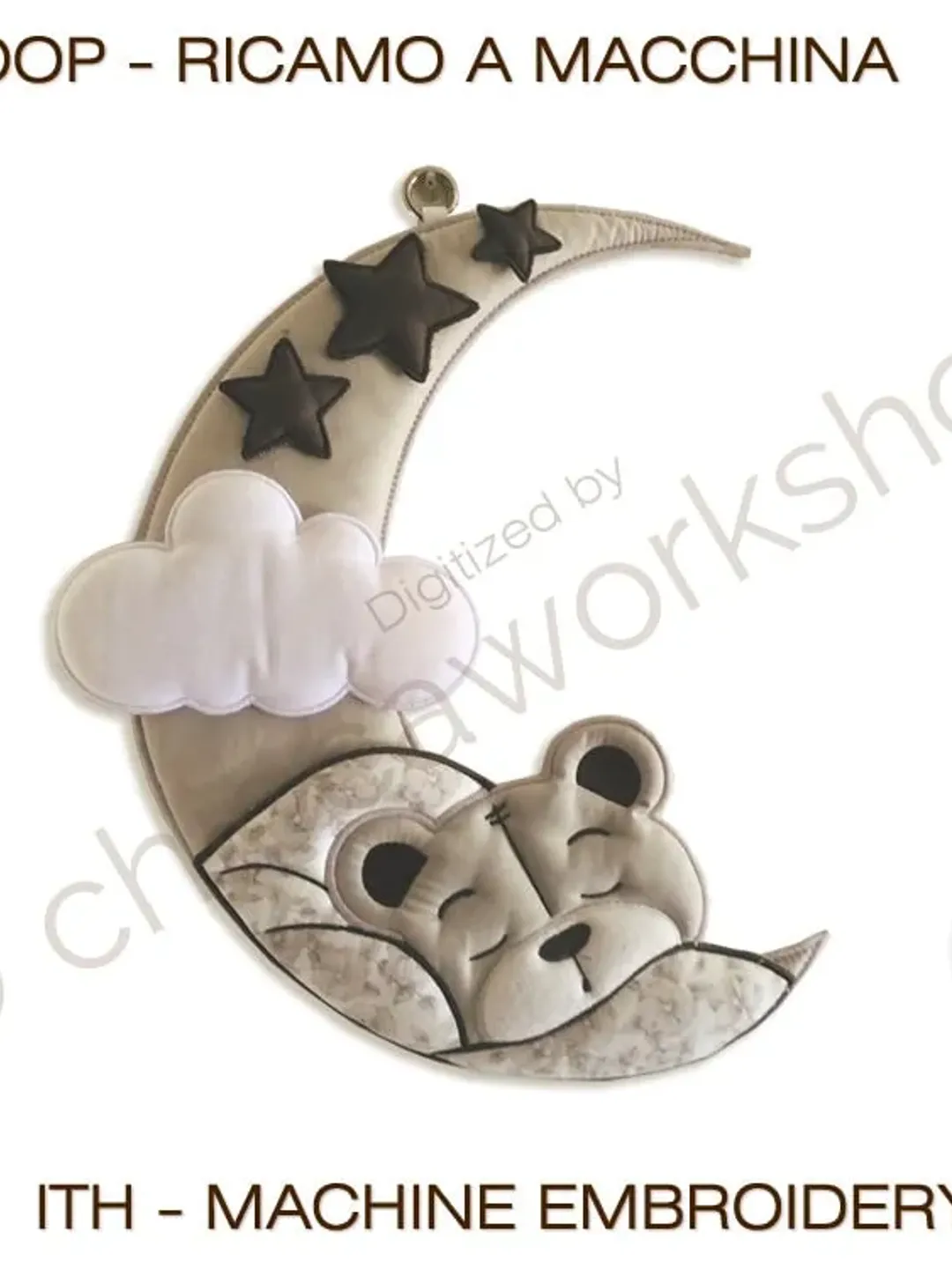 ITH Ghirlanda Luna - Ricamo a macchina con tutorial