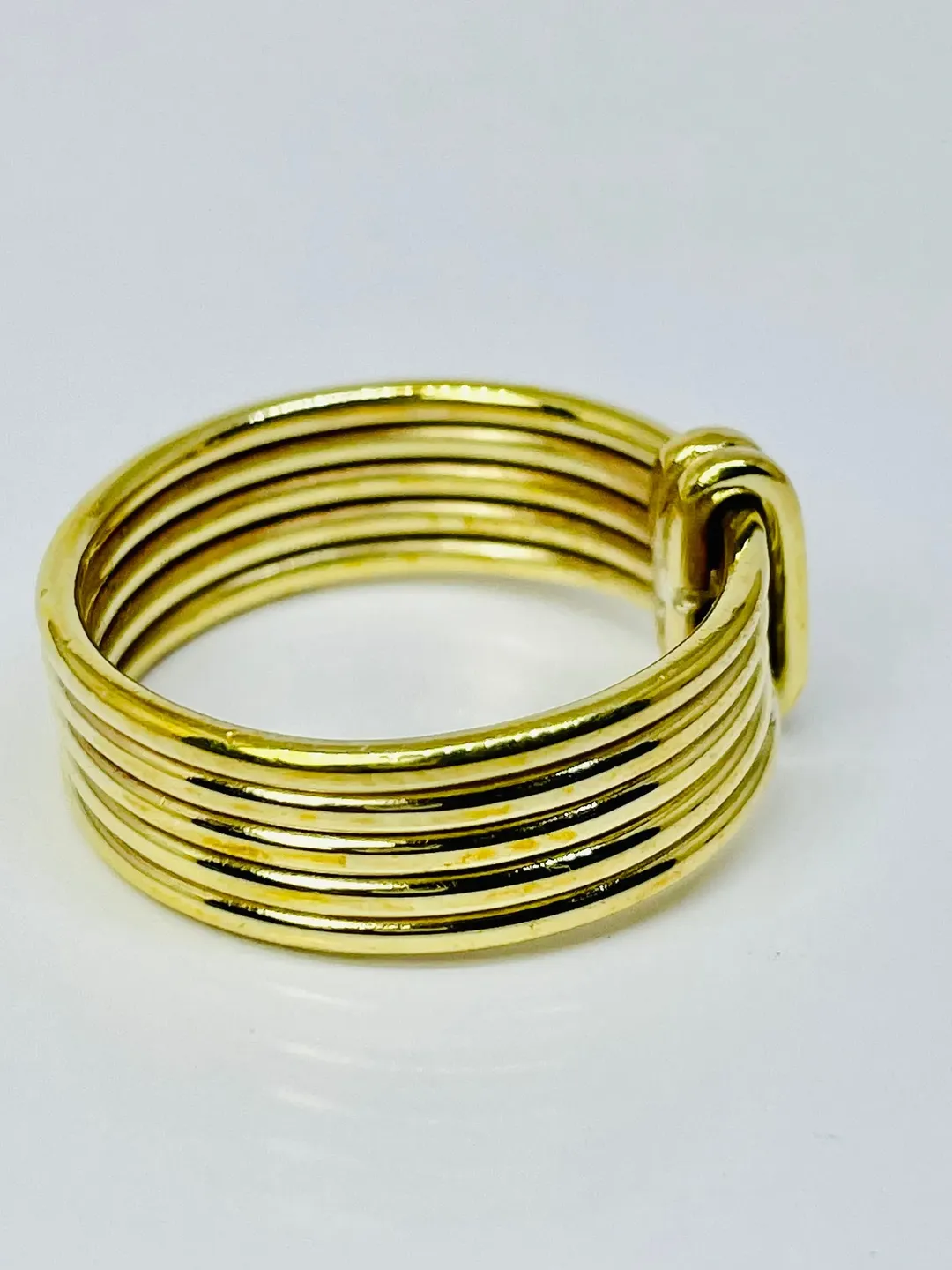 Gold Plated Band Ring, 925 Silver Band Ring, Wide Band Ring, Statement ...