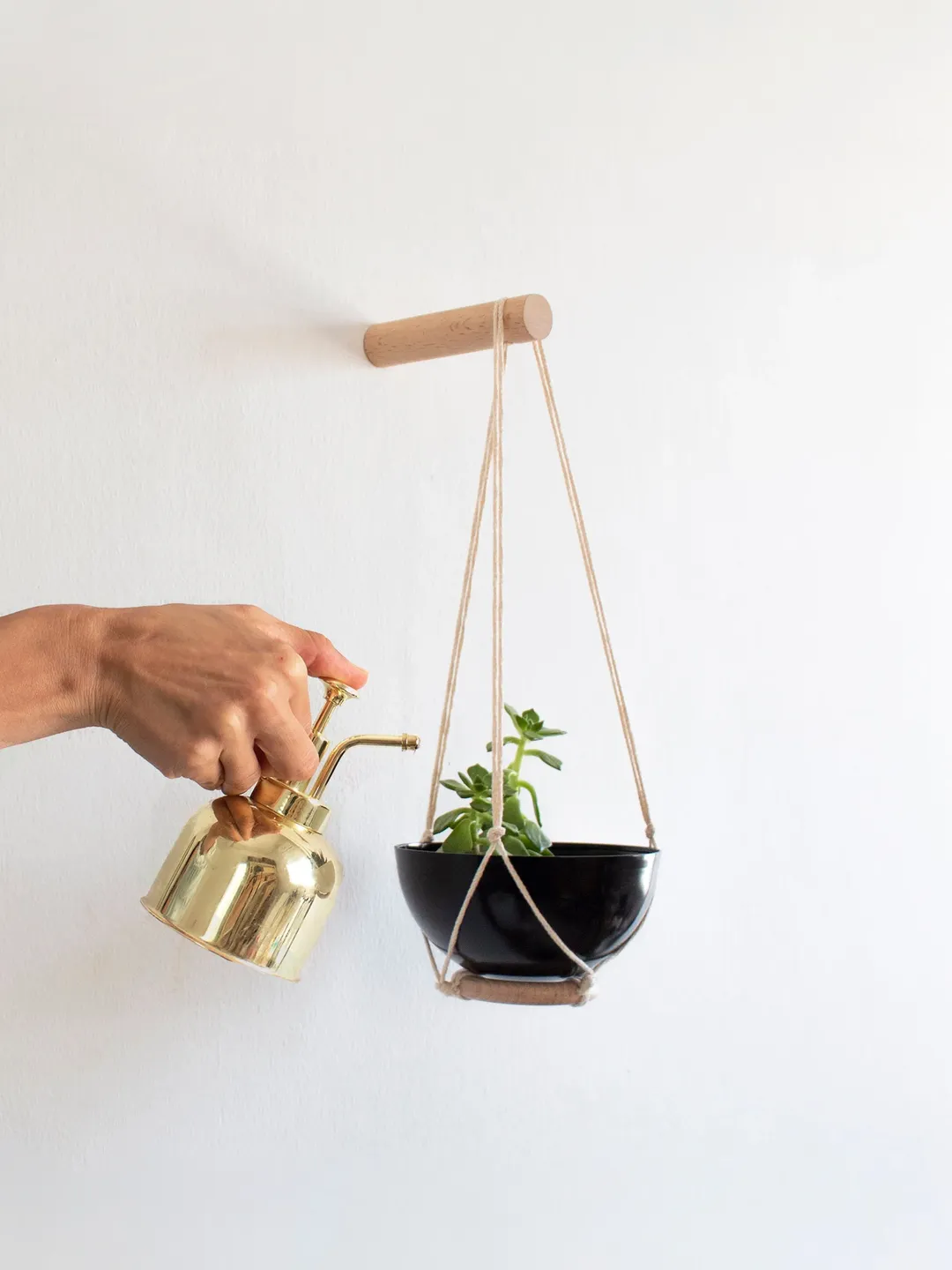 Mini Succulent Planter Wall Hanging, Small Succulent Planter, Macrame Plant Hanger,  Hanging Succulent Planter, Mini Planter