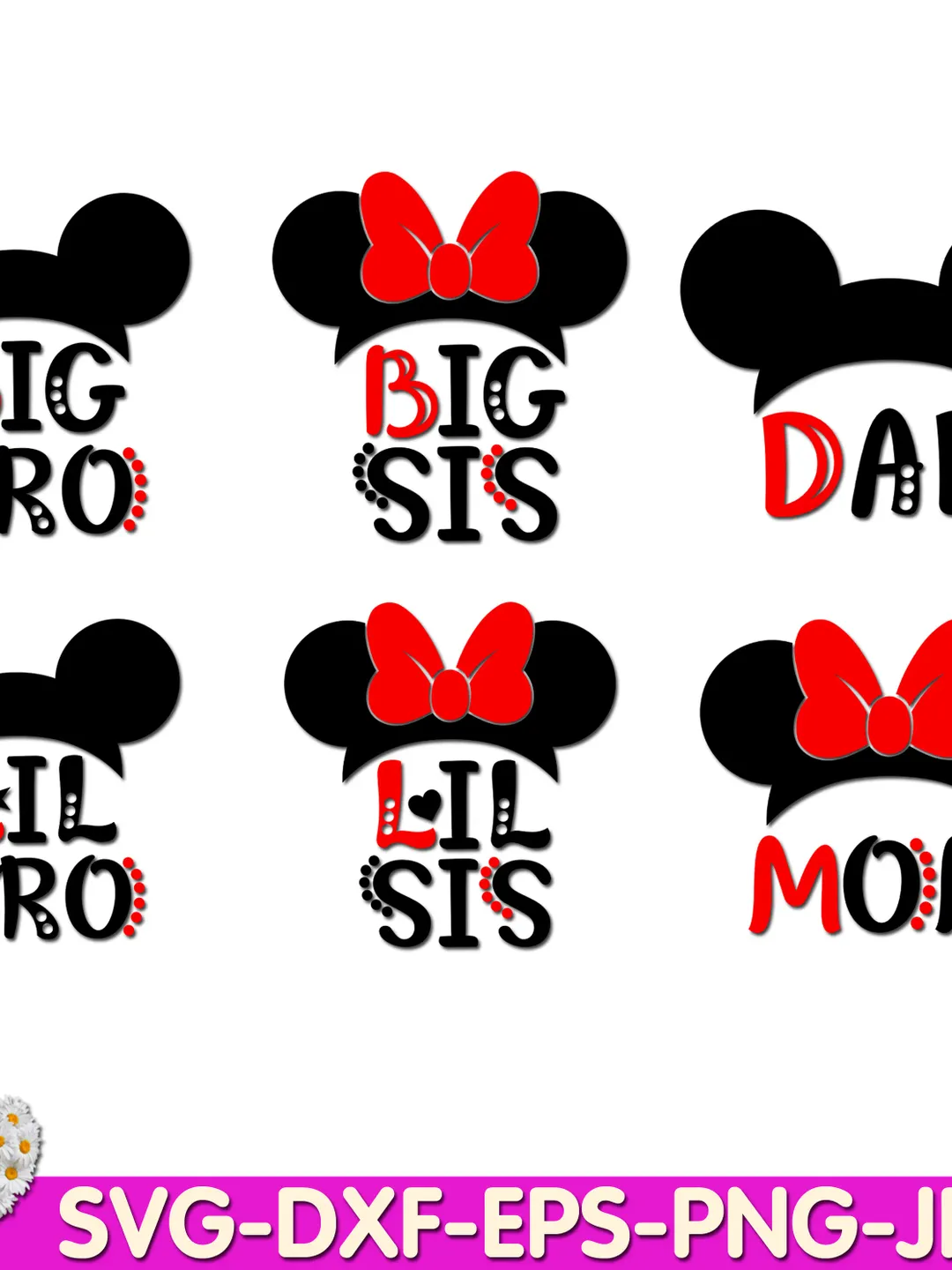 Mickey and Minnie family birthday shirts my 1st birthday mouse digital design Cricut svg dxf eps png ipg pdf cut file