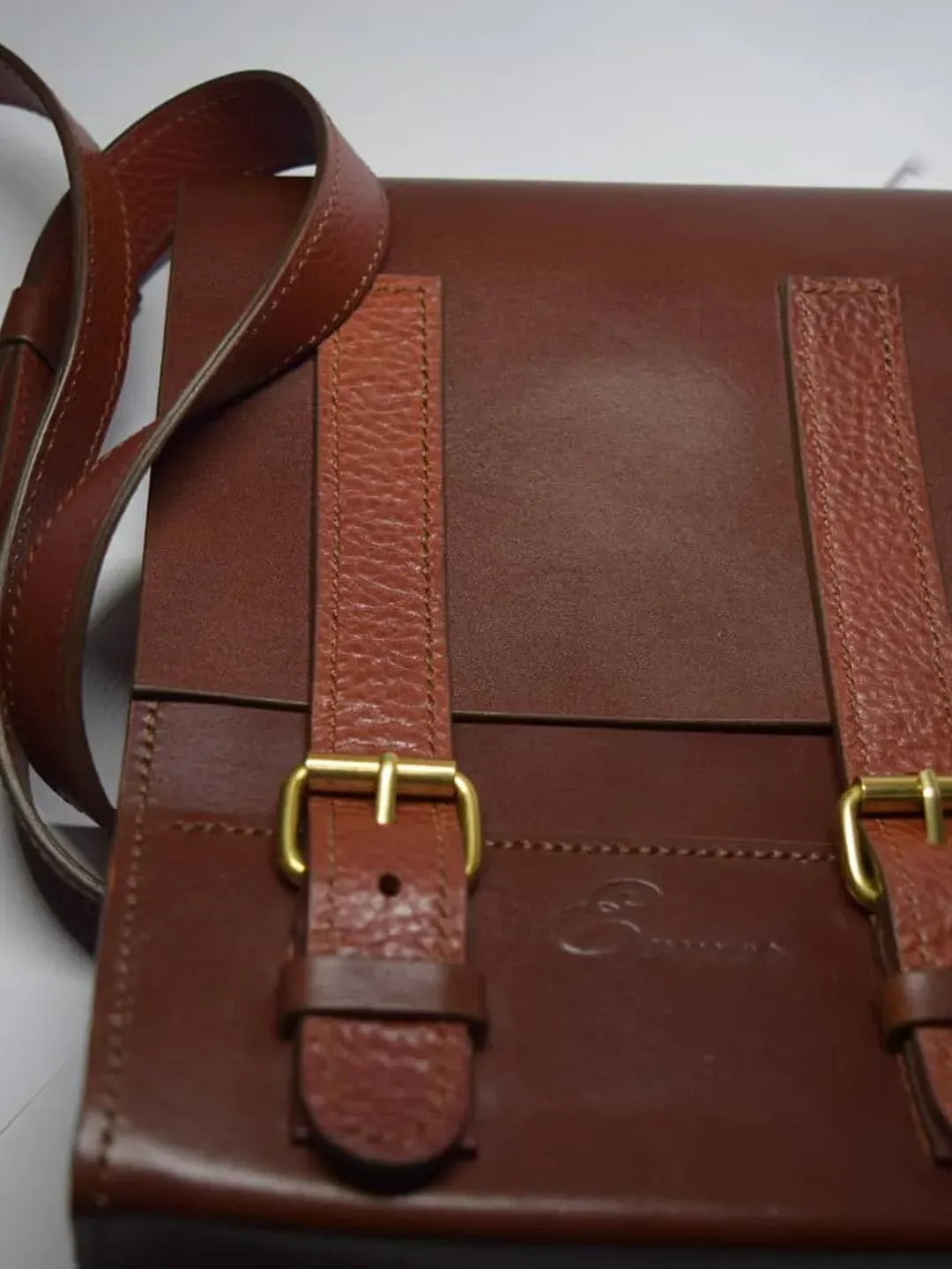 Shoulder leather bag - brown leather bag