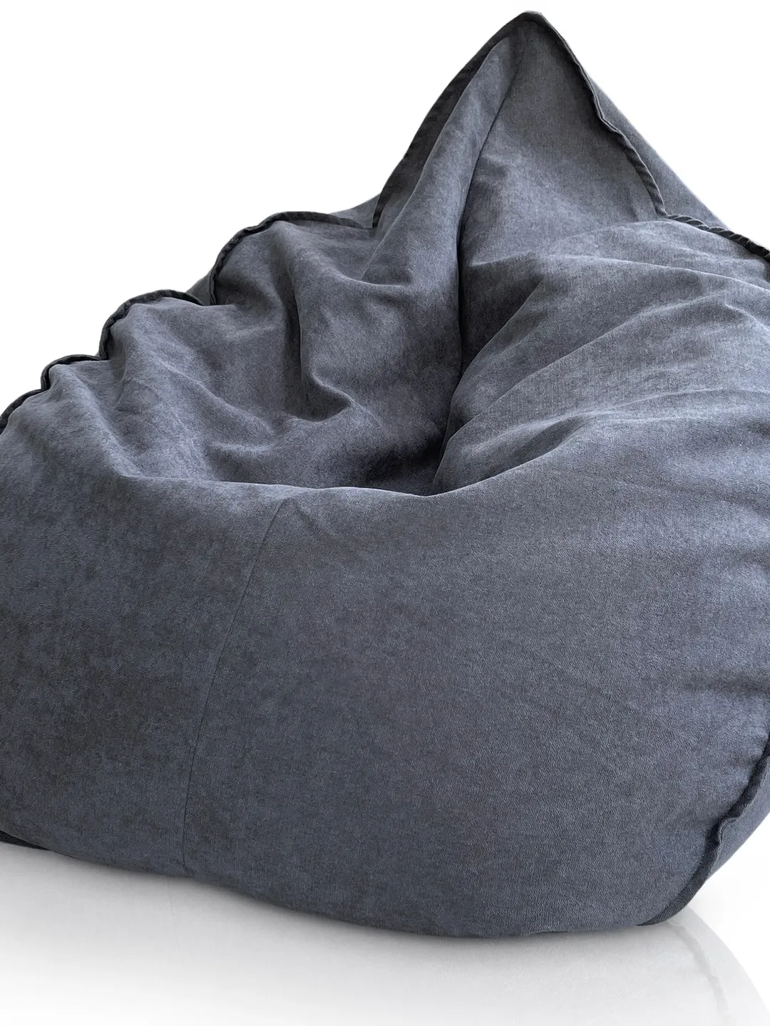 Modern Luxury Puff Salon - Design XXL pouf with padding included - Bean Bag Chair Grey