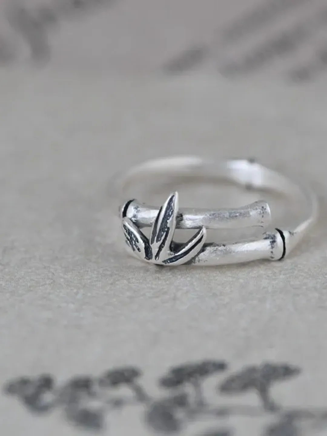Bamboo Ring, 925 Sterling Silver Bamboo Ring, Dainty Bamboo Ring ...