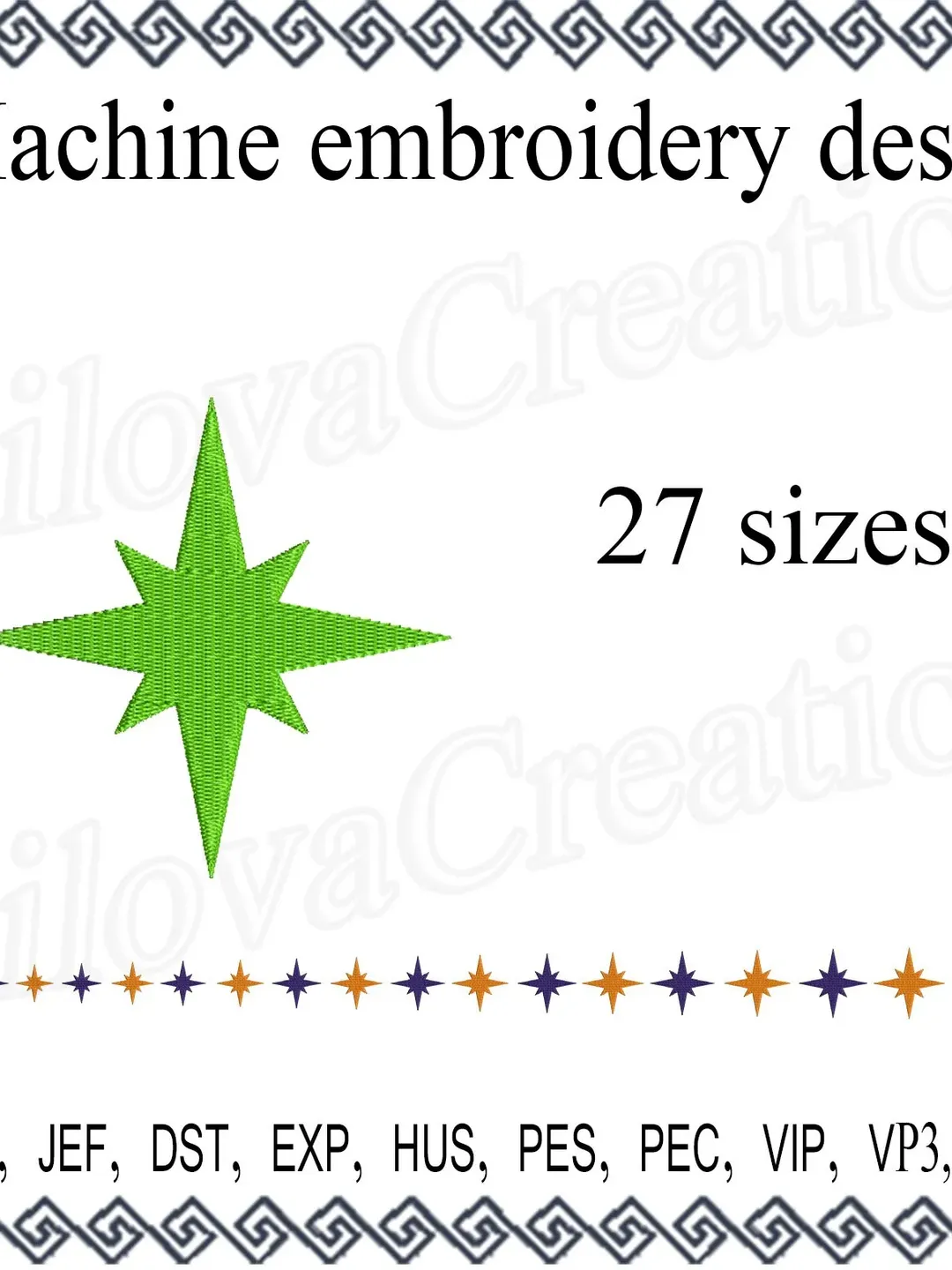 Star Machine embroidery design  Star embroidery design  Star Design Embroidery star Digital design Mini embroidery