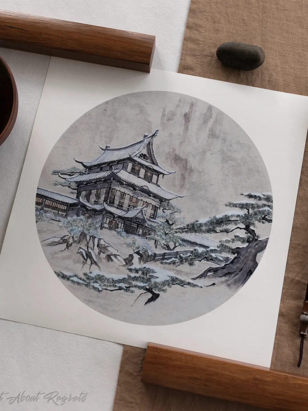 Art Print Cloud Recesses library inspired by Mo Dao Zu Shi / Forget About Regrets / Lan Wangji / Wei Wuxian