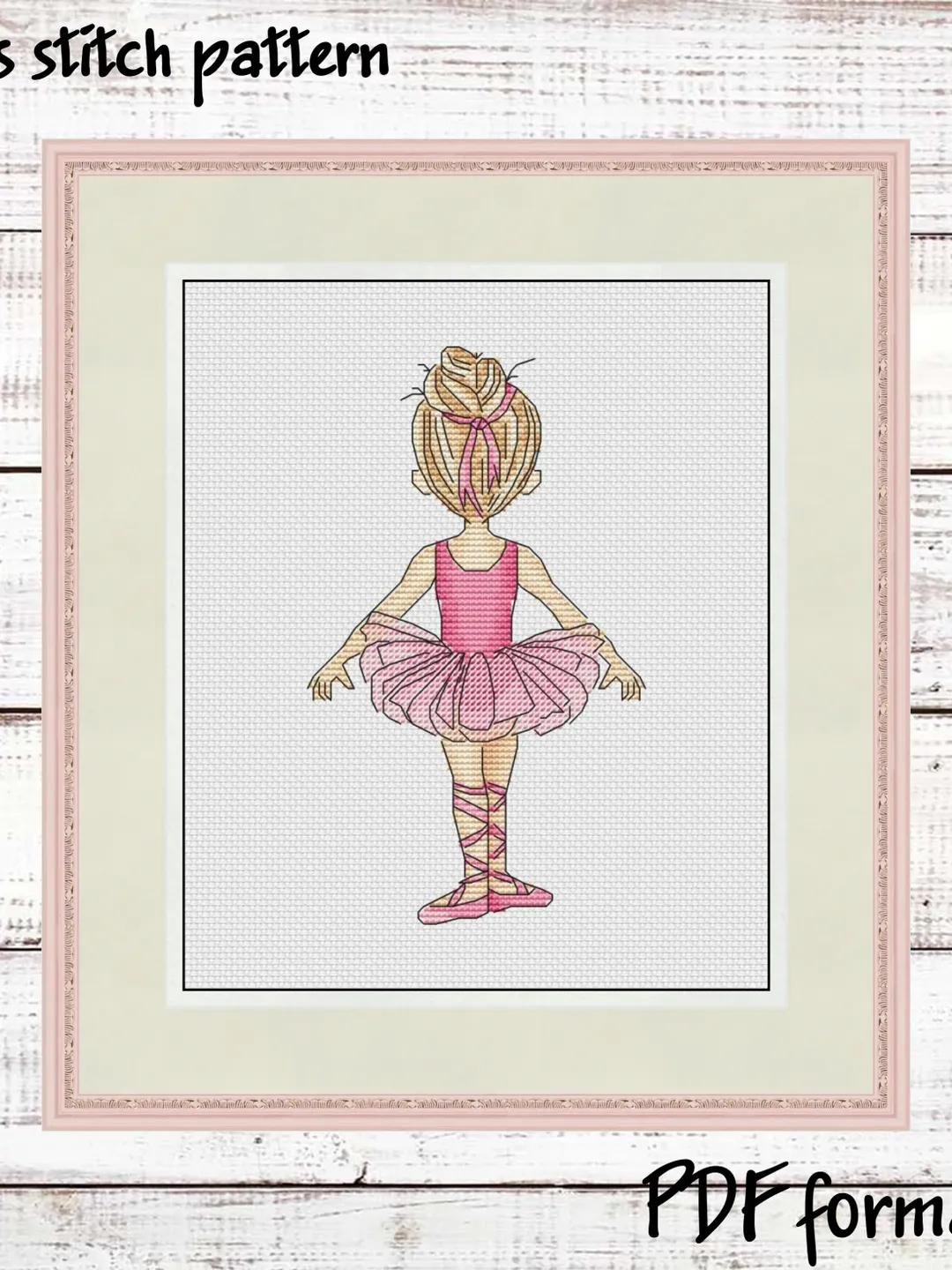 Ballet dancer Cross Stitch Pattern, Ballerina Cross Stitch design, Ballet cross stitch picture, Dancer Cross Stitch