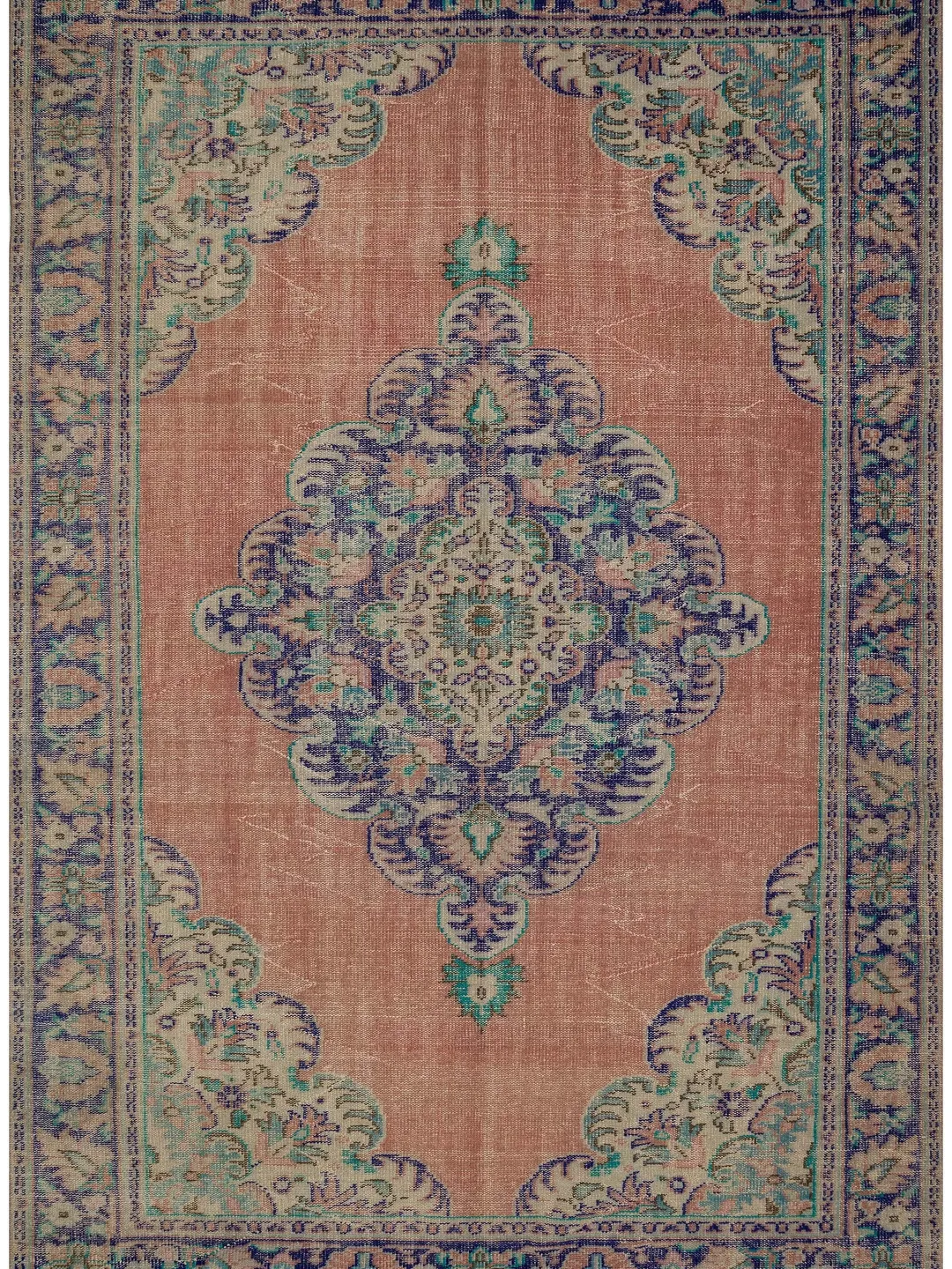 Brighten up your Home with this Vibrant Handmade Orange Turkish Rug