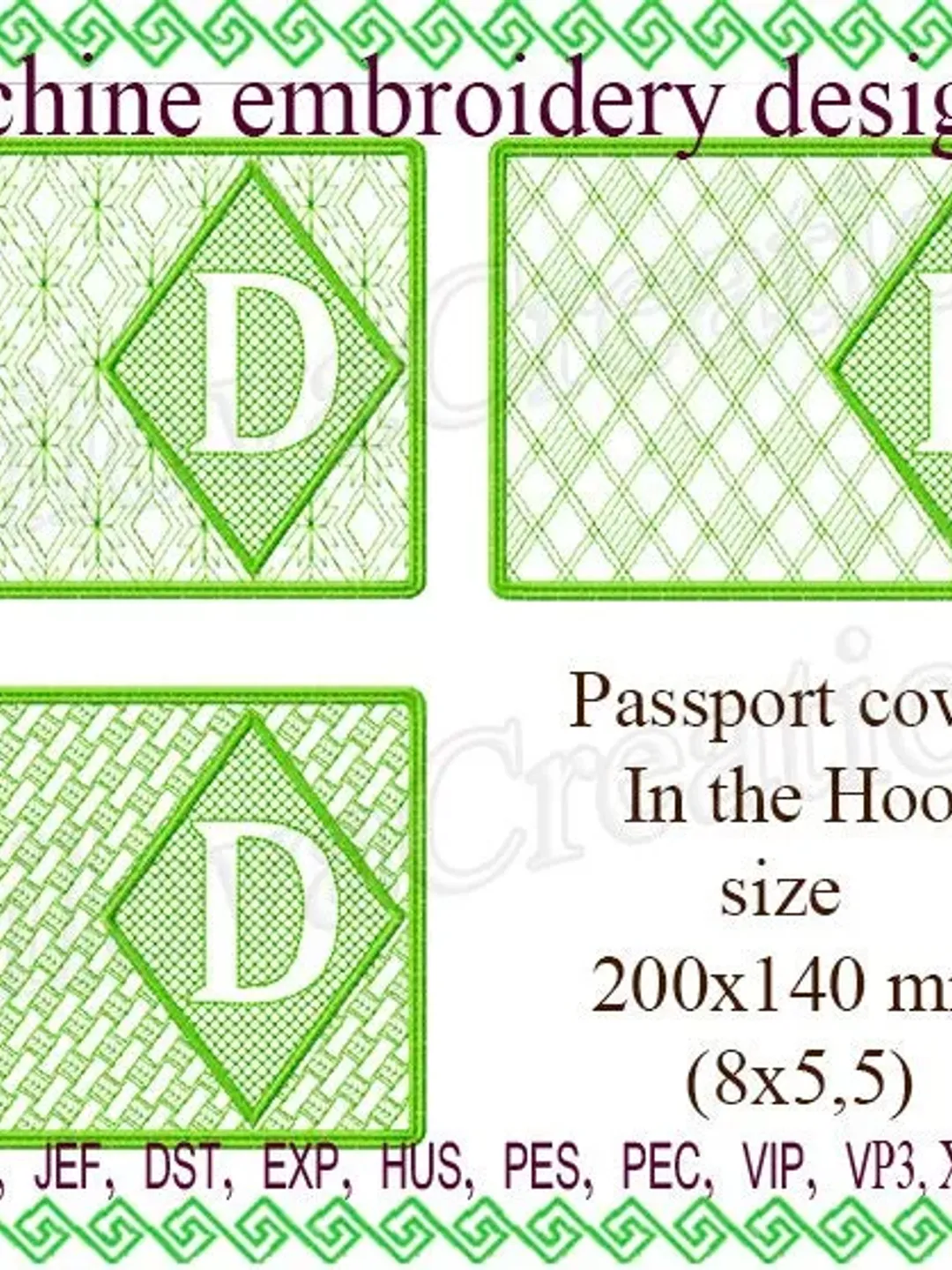 D Passport cover In the Hoop embroidery designs trapunto Machine embroidery case ITH wedding embroidery File Instant Download.