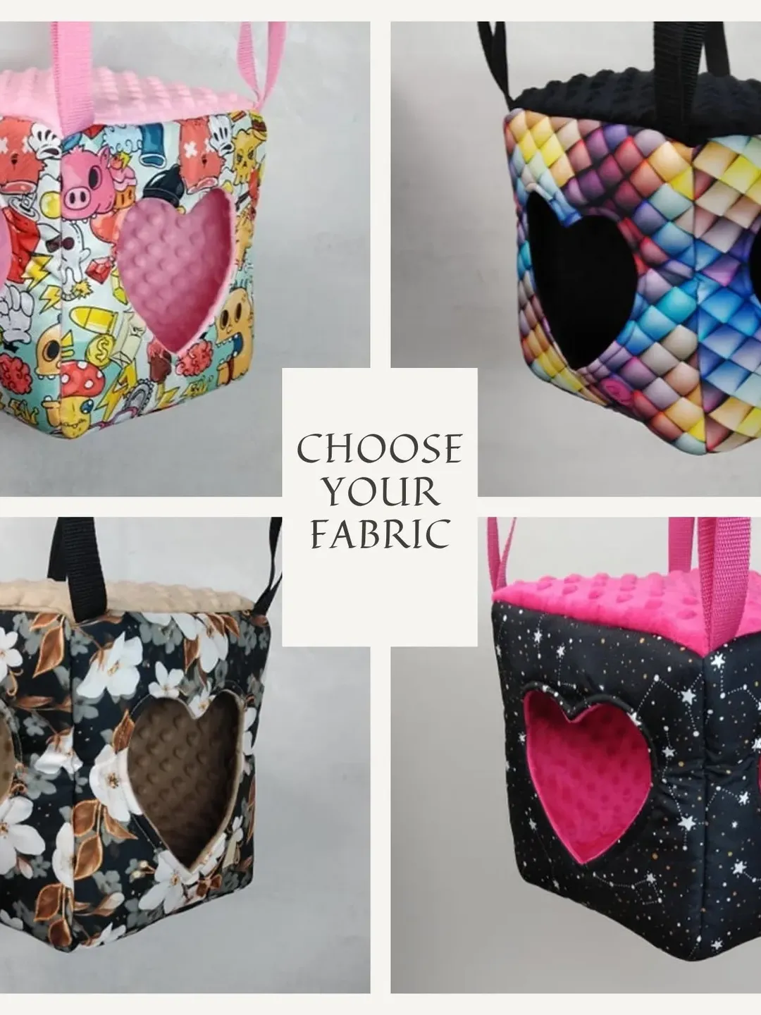 Rat hammock, chinchilla house,  ferret hammock, rat cage accessories, chinchilla cage accessories, cube hammock for small animals