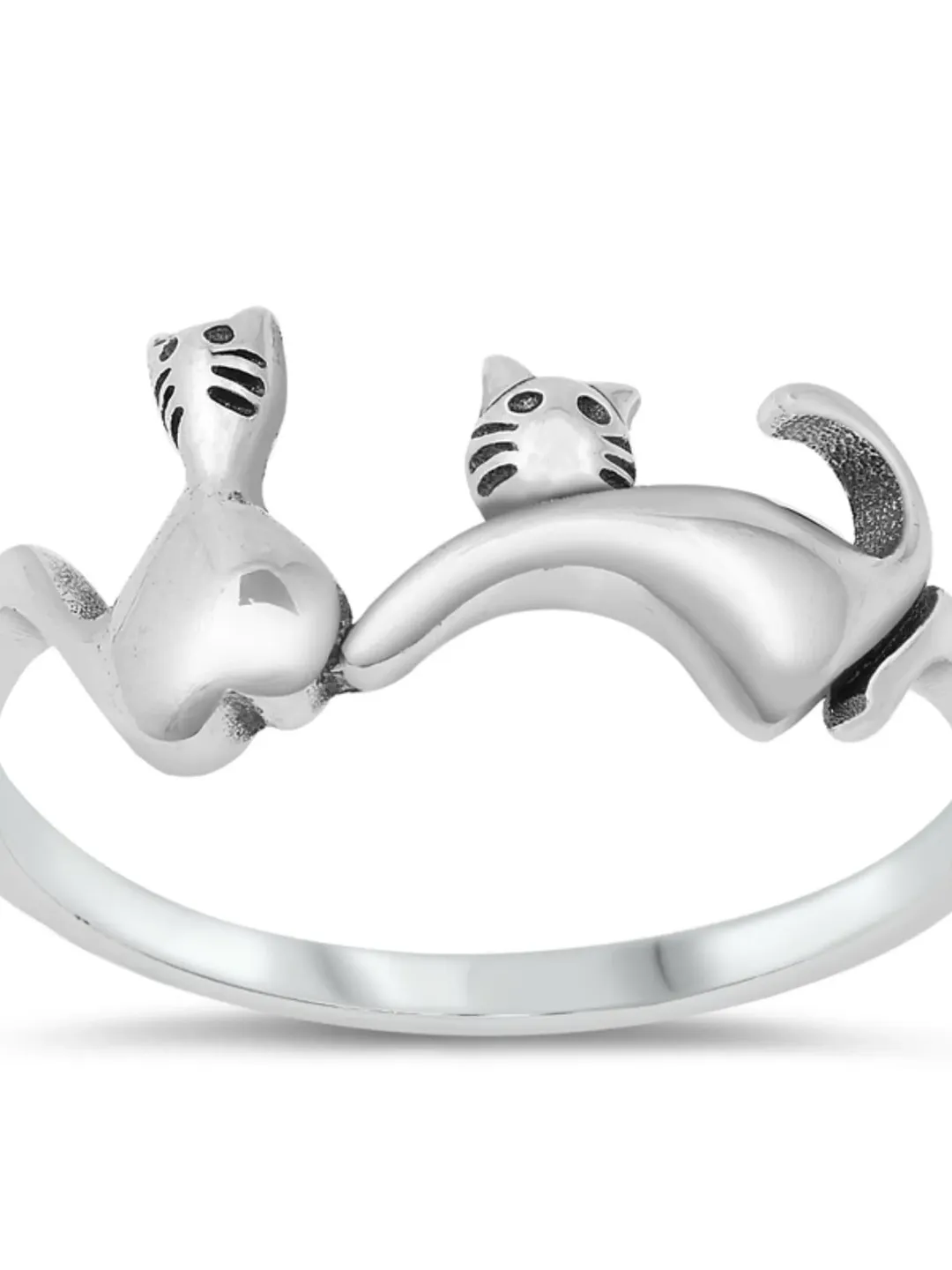 Sterling Silver Cat Ring, Cat lover Ring, Cat Jewelry, Cat lovers jewelry, Cat Ring for her, Cat Toe Ring, Kitty Cat Thumb Ring Size 4 to 10