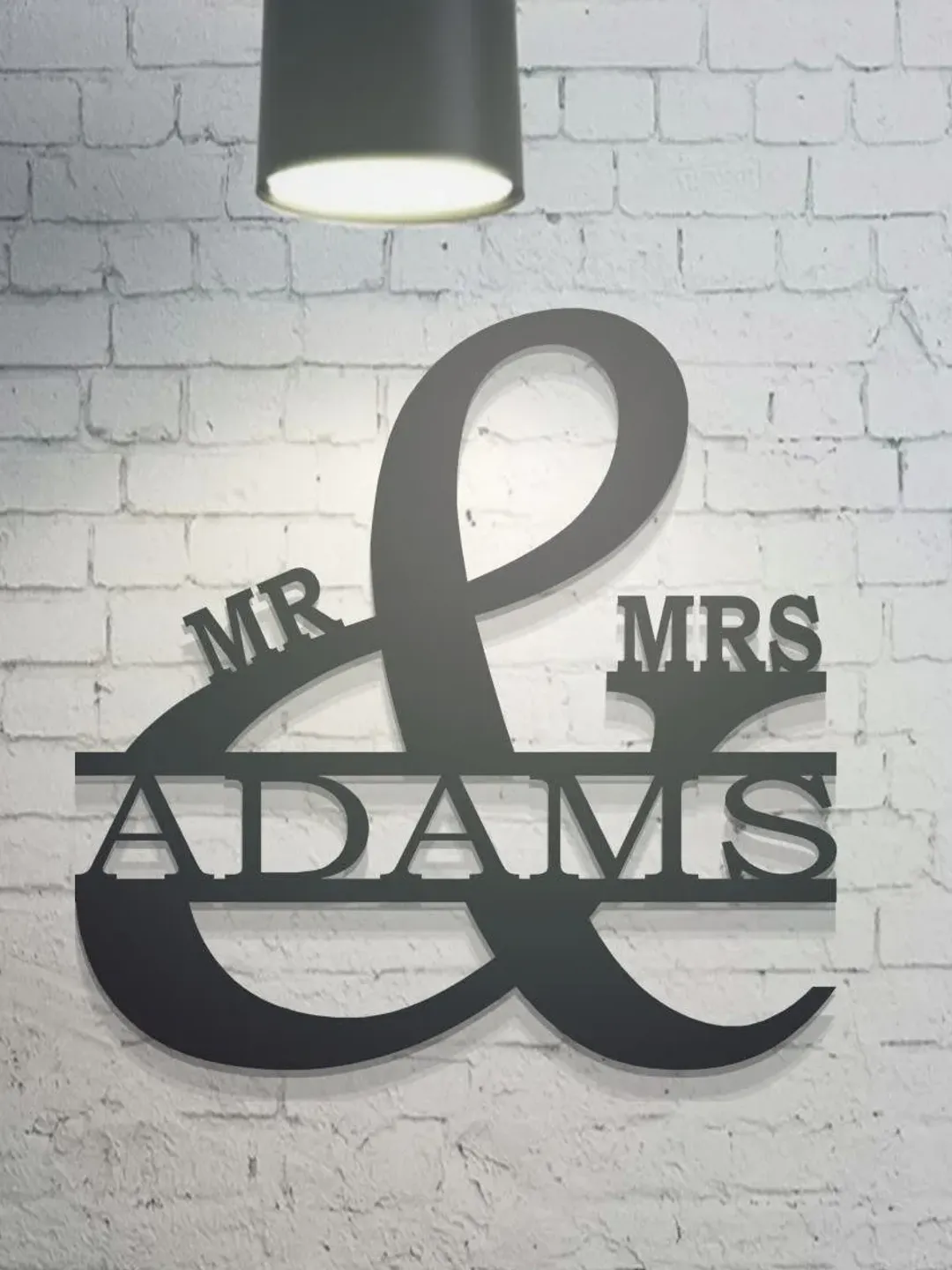 Mr and Mrs Personalized Name Sign, Anniversary or Wedding Sign, Personalized Wedding Gift Idea, And Sign