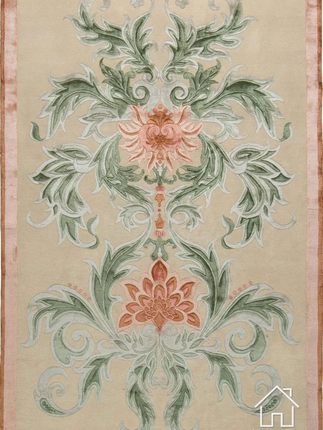 Contemporary Shape Hand Tufted Erase Pattern Traditional Area Rug Woolen Carpet Large Area Rug Silk & Wool For Customized Size Dm us