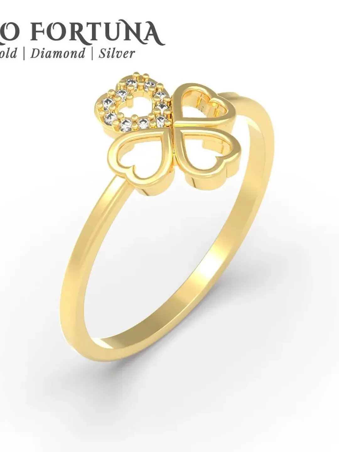 14K Gold New Dainty Clover Ring for Women, Minimalistic, Stylish, Trendy, Gift for Her, Casual, Anniversary, Valentines,