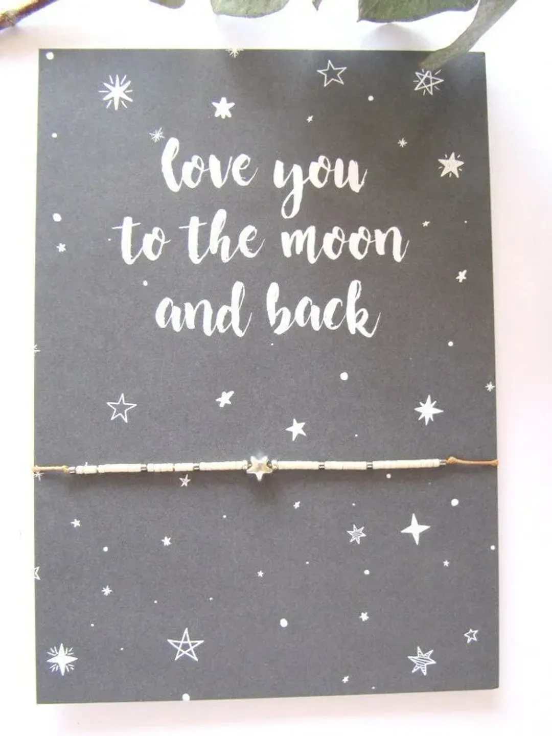 Delicate bracelet + card/Dainty & Beaded Chain,Tiny beads/Miyuki bracelet,  friendship bracelet with star, Miyuki bracelets, Gift card