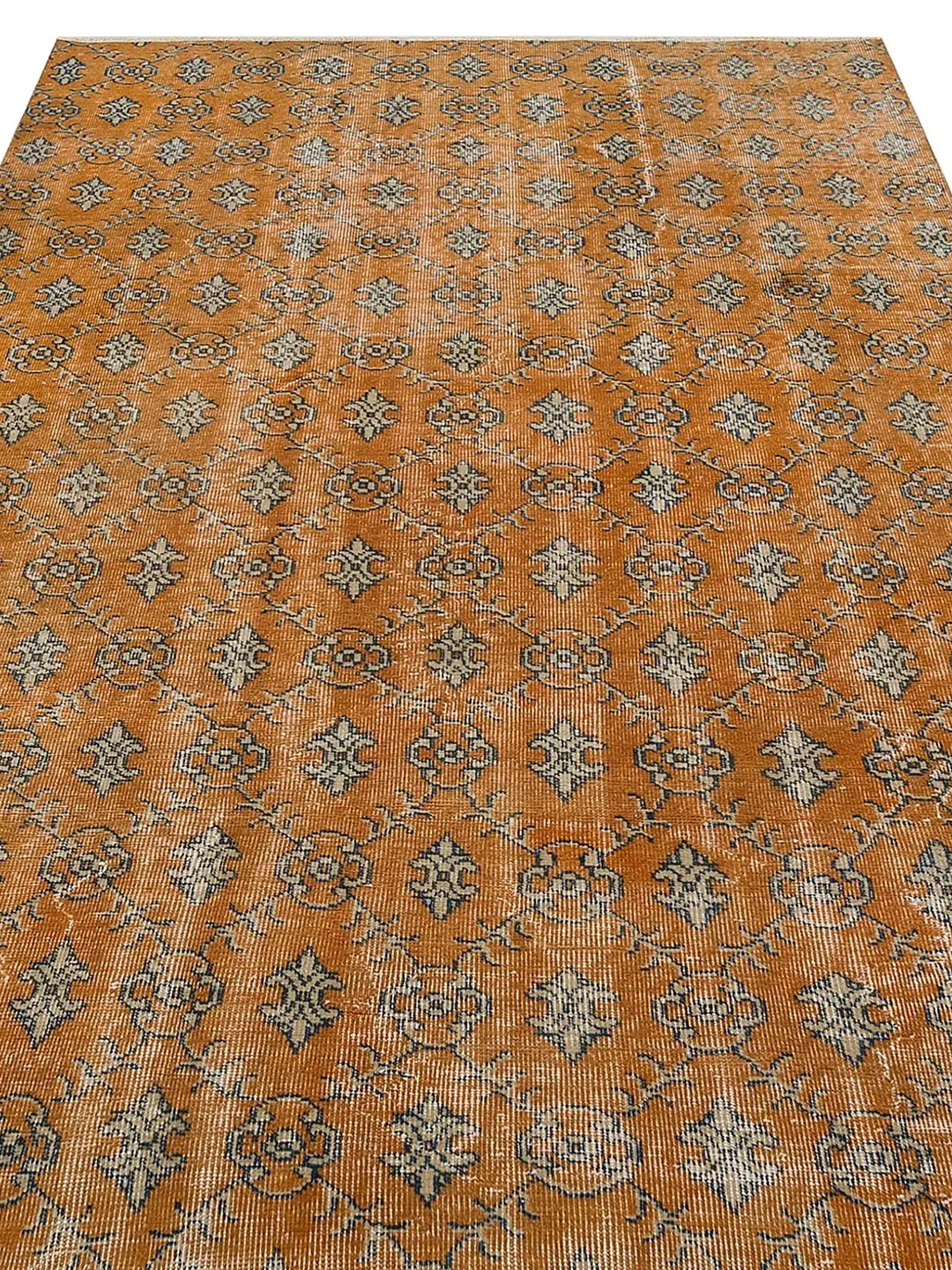 Add a Pop of Color to Your Home with this Orange Turkish Area Rug