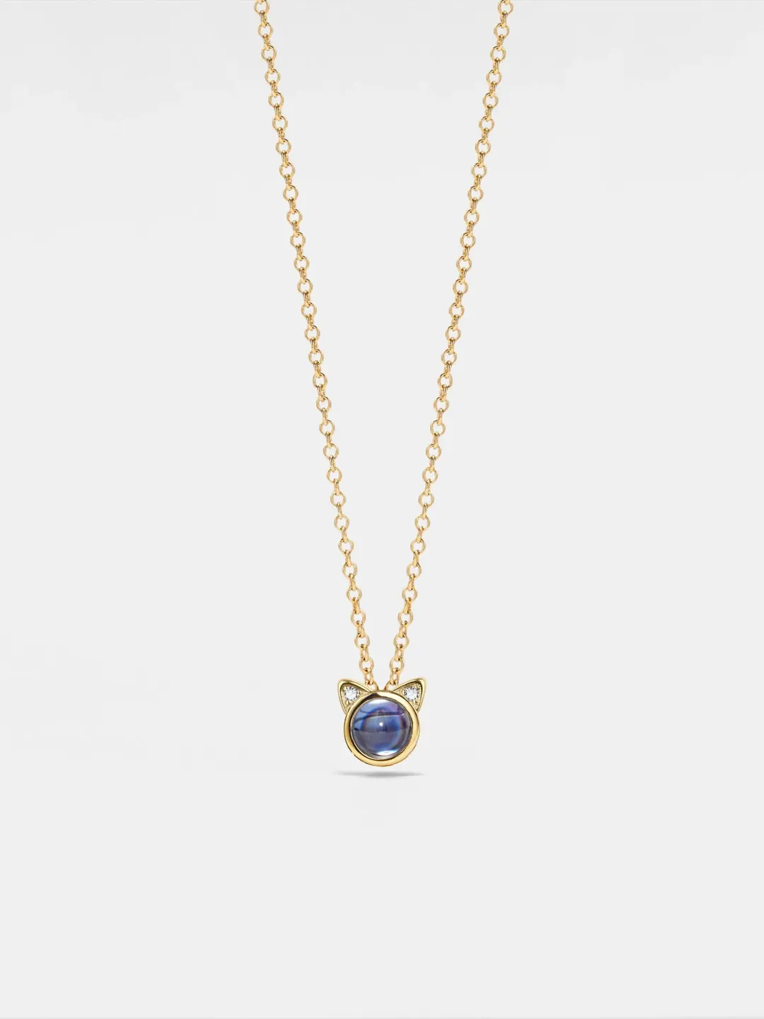 PERIMADE Cat Photo Projection Necklace • Personalized Picture Inside Pendant • Minimalist Pet Memorial Jewelry • Trendy Best Friend Gift