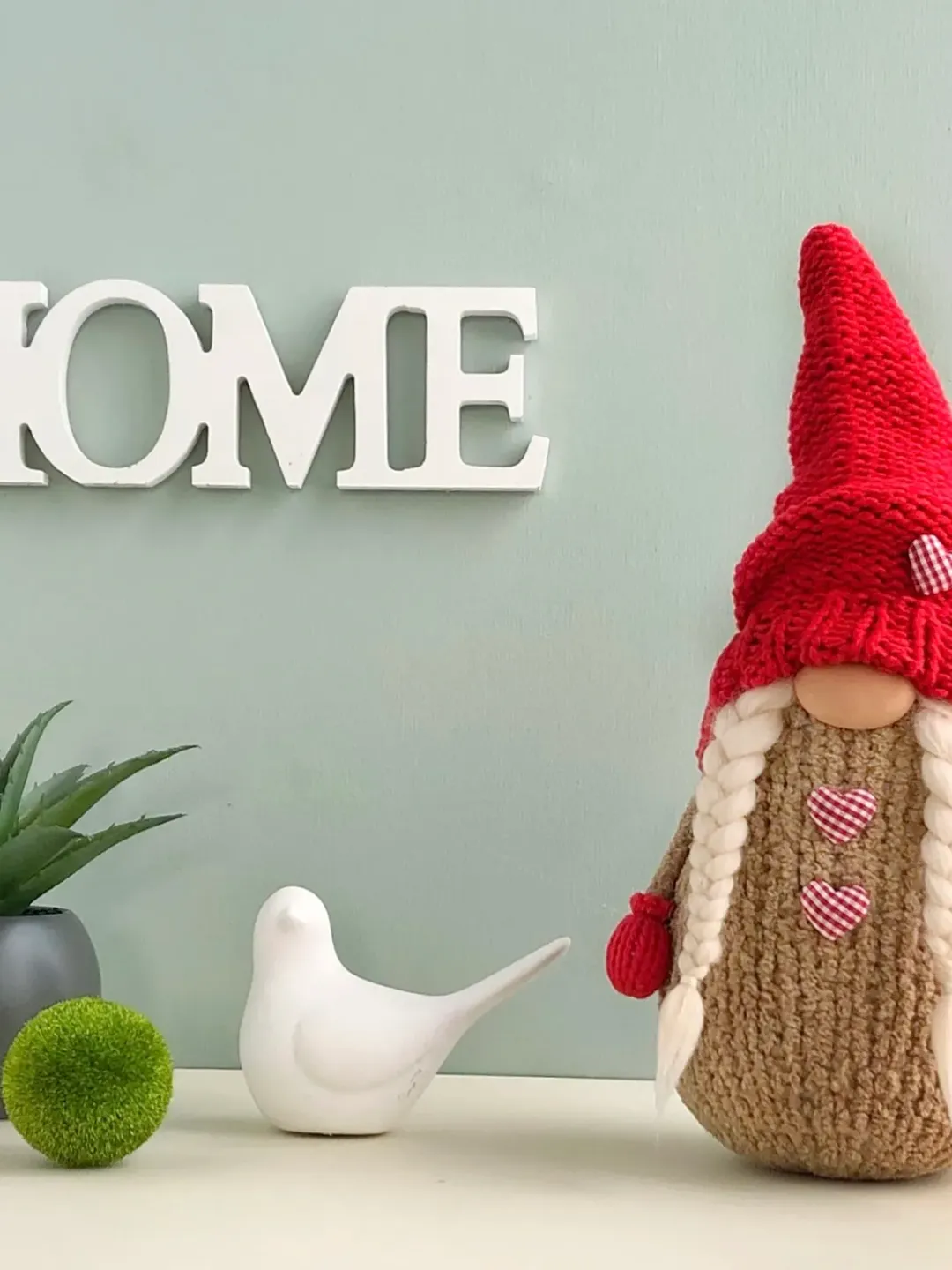 Valentine's day gnome decor, Cute gift for boyfriend, Holiday decor, Valentine gift for him