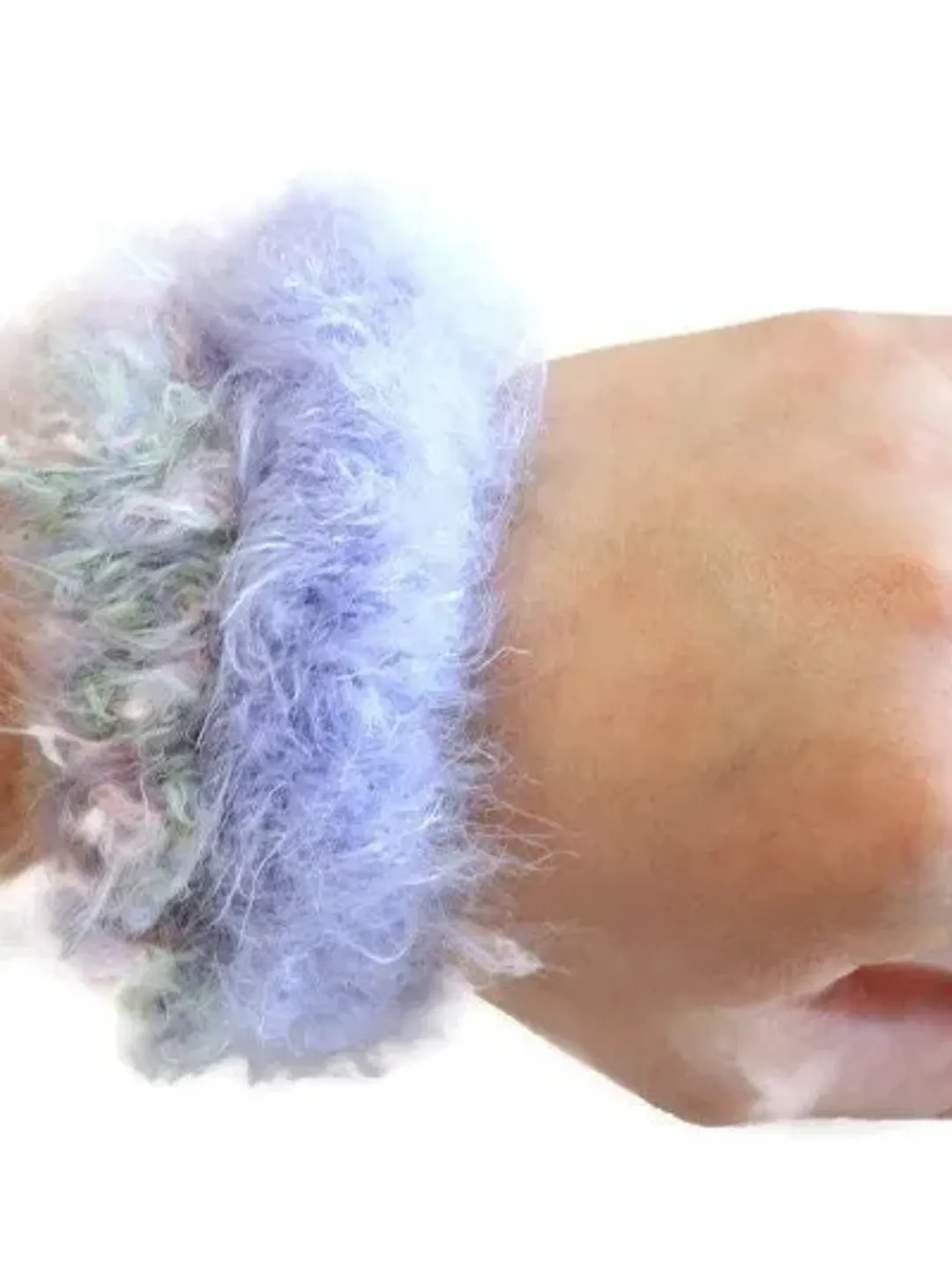 Crochet Yarn Scrunchie Set, Fuzzy Top Knot Scrunchy, Bridesmaid Proposal, Hair Ribbons and Accessorie, Mother's Day Gift for Her, Super Soft