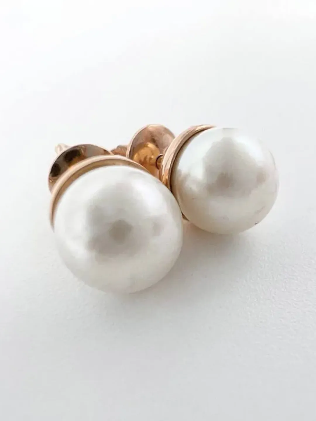 ピアス VINTAGE HOLLYWOOD Rose Blossom Pearl Earrings 4BFK503 Cherry Blossom Earrings - Pearl