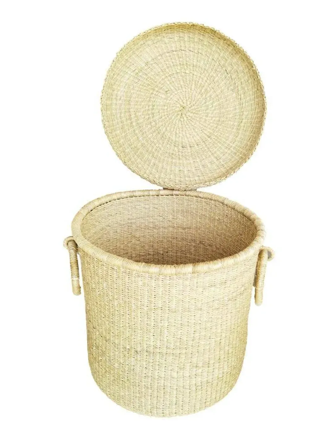 African Laundry Basket With Lid | Laundry Room Storage | Laundry Hamper | Large Woven Basket | Woven Basket | Laundry Bag