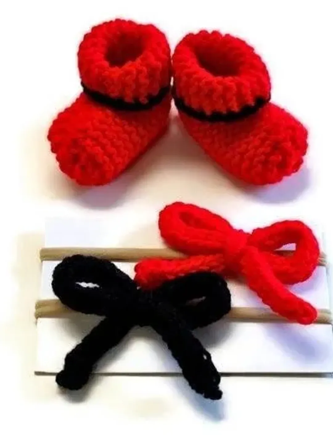 Red Ladybug Headband and Booties Set for New Babies, Newborn Crib Shoes, Expectant Parents Baby Shower Gifts Ideas, Ladybug Photoshoot Props