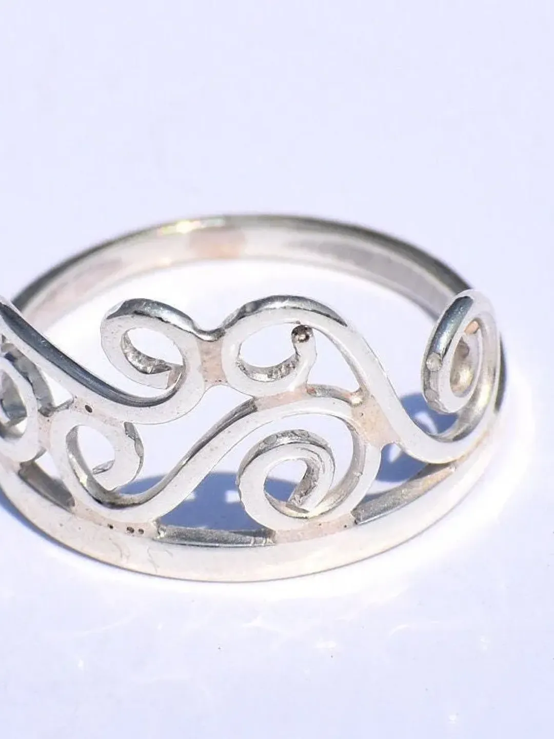 Spiral Ring, Silver Coil Ring, Silver Swing Ring, Handmade Ring, 925 Silver Ring, Silver Dainty Ring, Silver Anniversary Gift, Stacking Ring