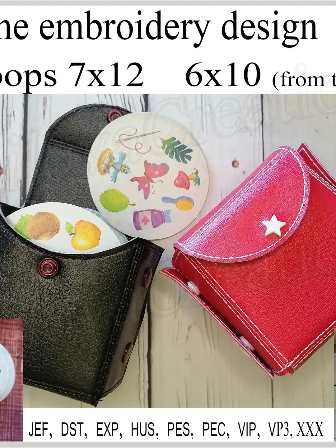 ITH playing cards holder projects In the hoop Playing card case Tutorial  Machine Embroidery designs 6x10 hoop embroidery file PES