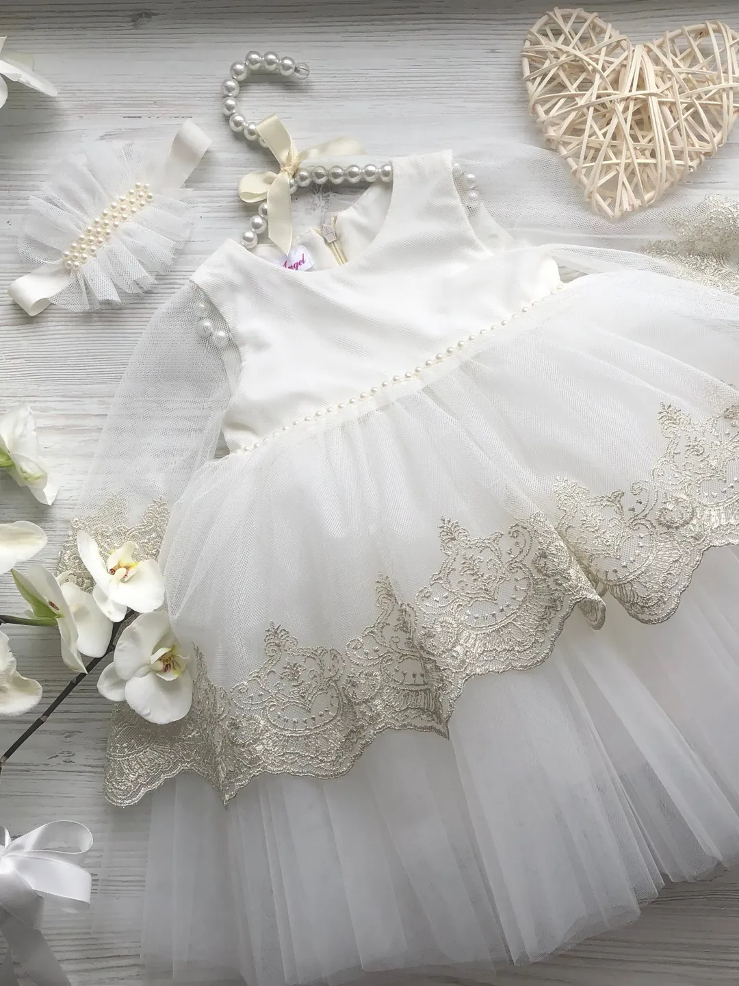 ivory christening dress Strasburg Children Heirloom Christening Gown for Girl