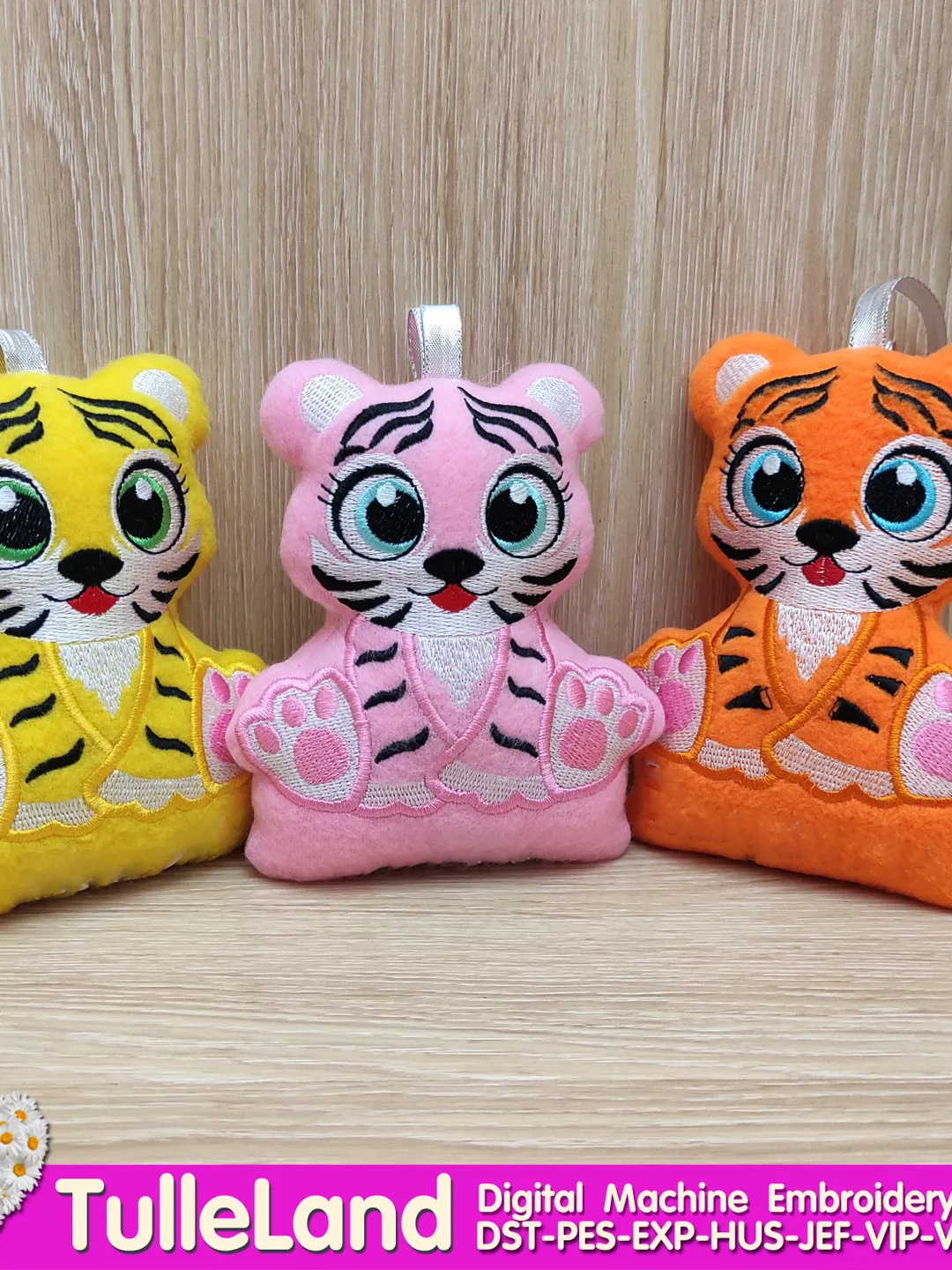 Tiger cub toy Stuffed ITH Pattern Machine embroidery design Tiger cub toy Stuffed in The Hoop Machine embroidery design